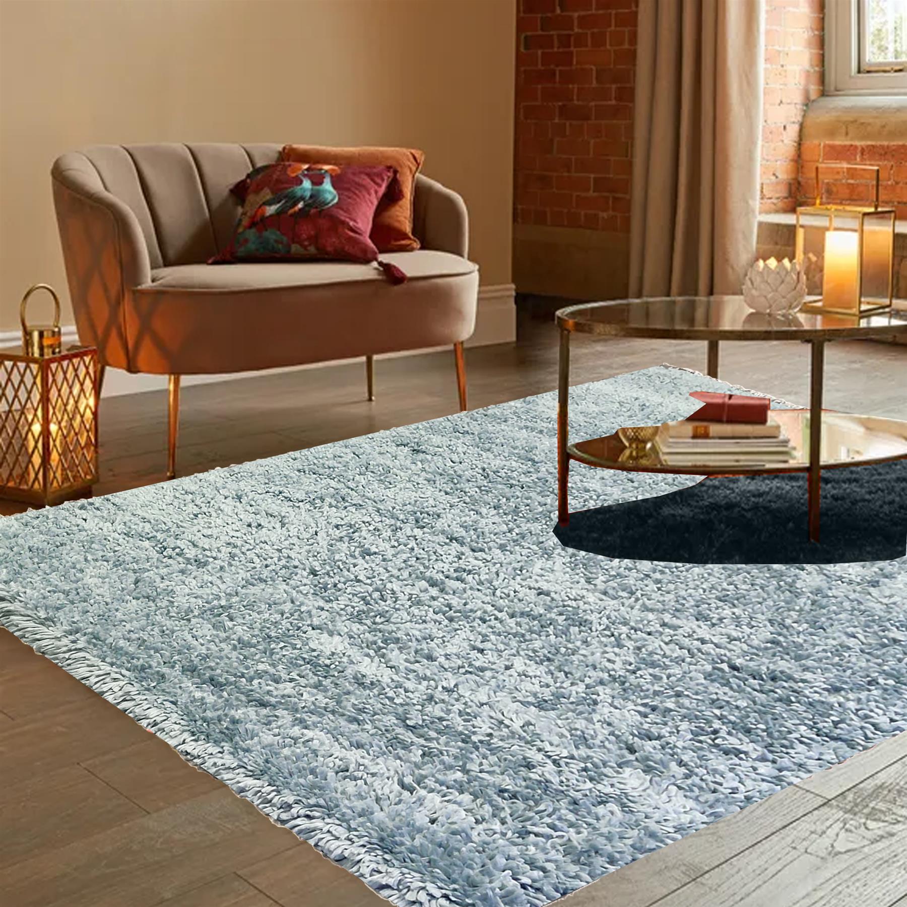 Fluffy Rug Small Medium Area Rug Fuzzy Carpet Living Room Bedroom Soft Floor Mat - Picture 30 of 85