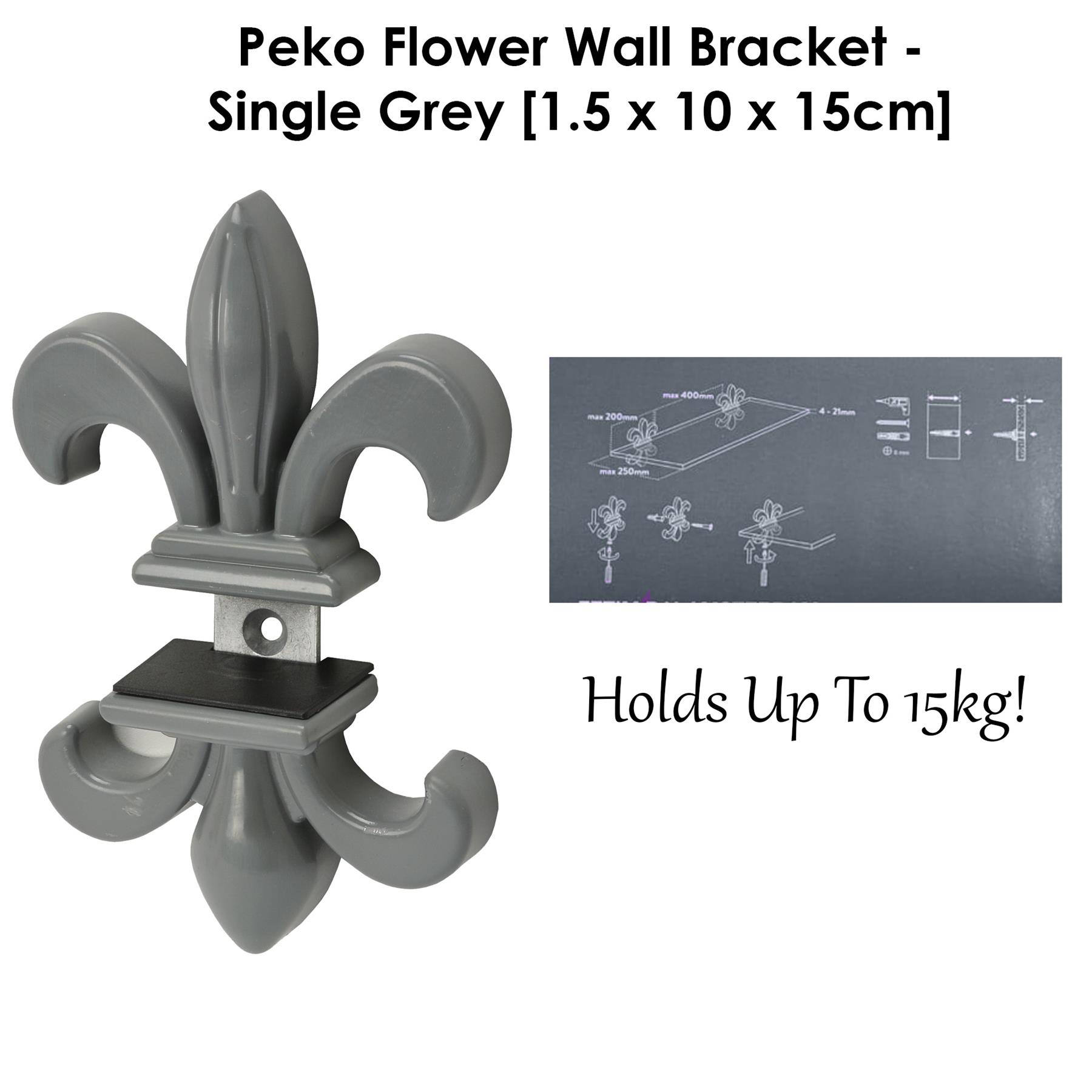 Cast Iron Wall Shelf Brackets - Heavy Duty Vintage Victorian Antique Rustic - Picture 21 of 49