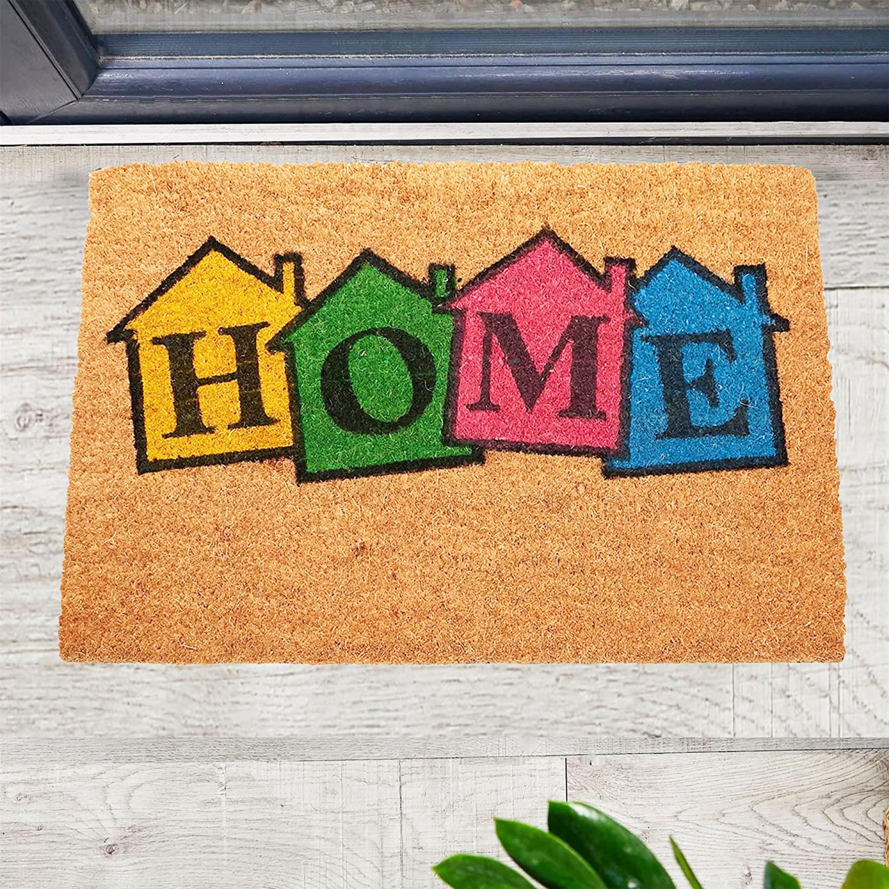 Door Mat Doormats Non Slip Natural Coir Welcome Indoor Outdoor Home Backdoor Mat - Picture 15 of 52