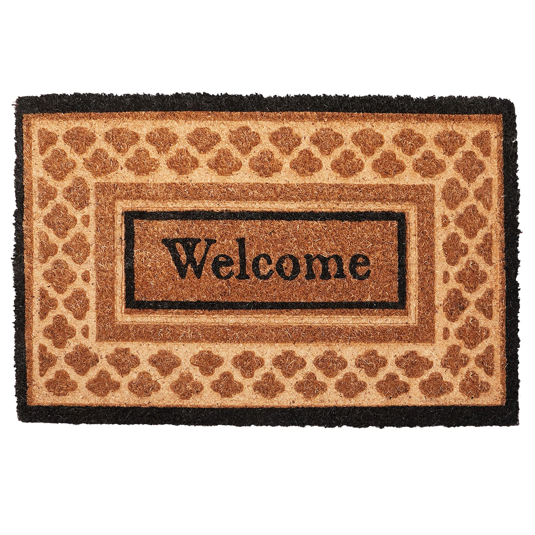 Door Mat Doormats Non Slip Natural Coir Welcome Indoor Outdoor Home Backdoor Mat - Picture 42 of 52