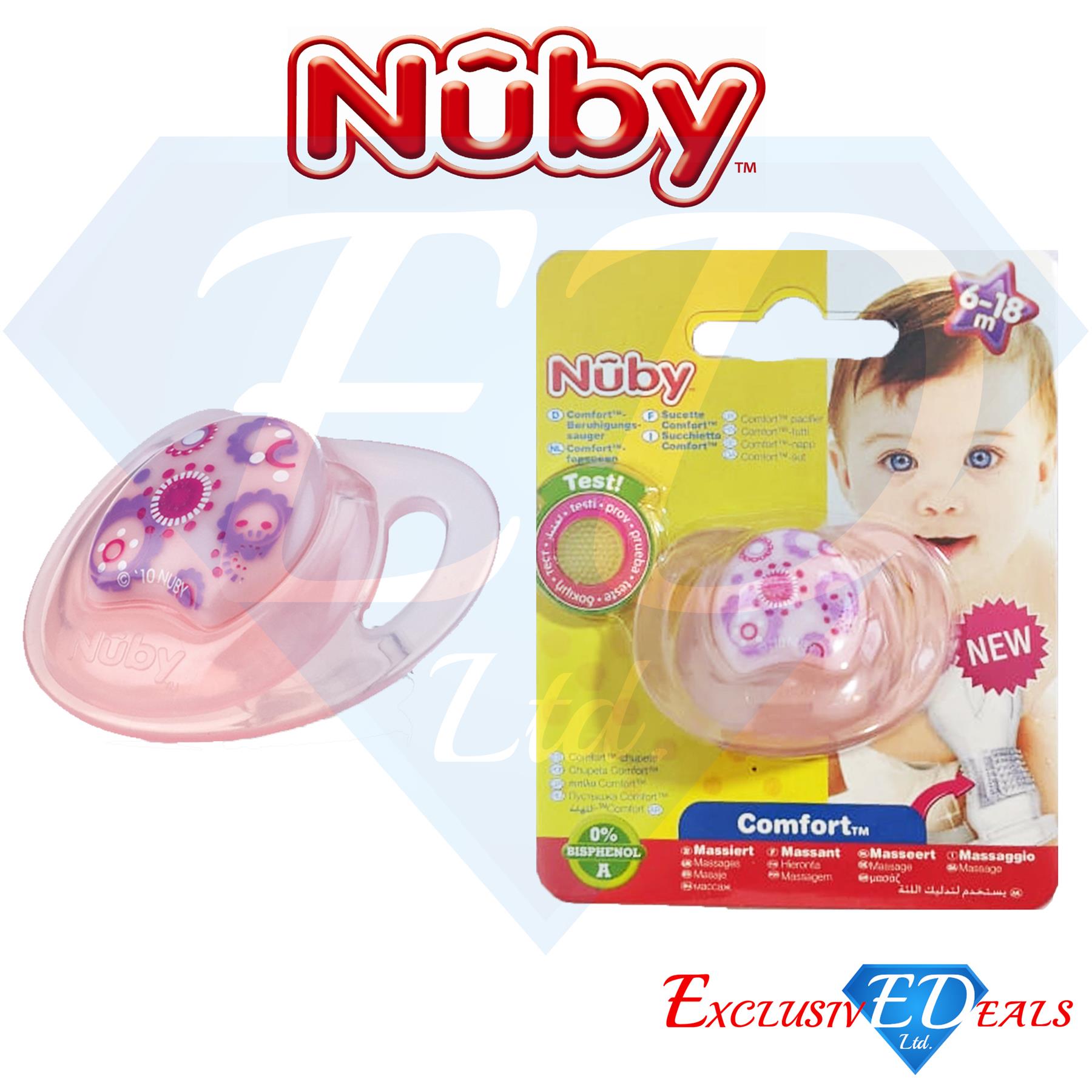 Nuby Soothers Orthodontic / Massaging Pacifiers 0-36Months Comfort Dummy - Picture 41 of 45