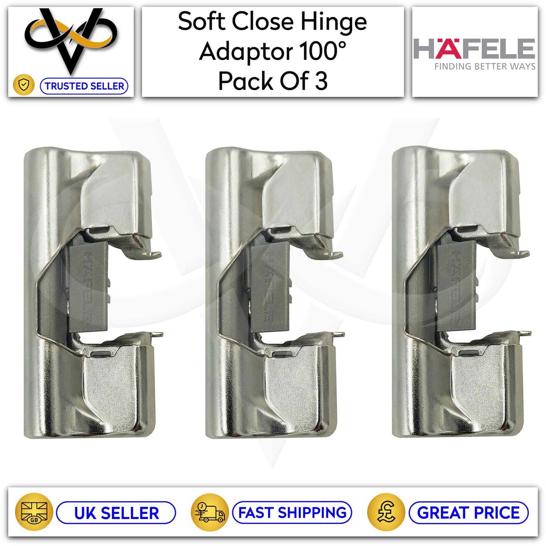 Hafele Soft Close Hinge Adaptor for 100° Hinge Click On High Quality Durable - Picture 12 of 34