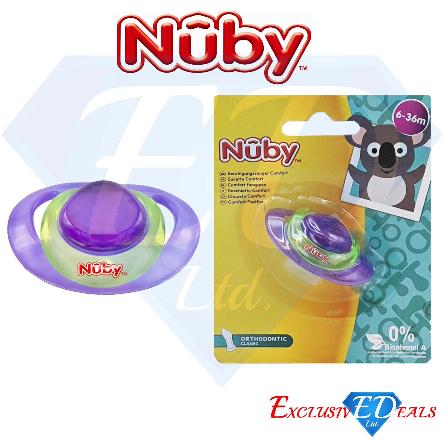 Nuby Soothers Orthodontic / Massaging Pacifiers 0-36Months Comfort Dummy - Picture 32 of 45