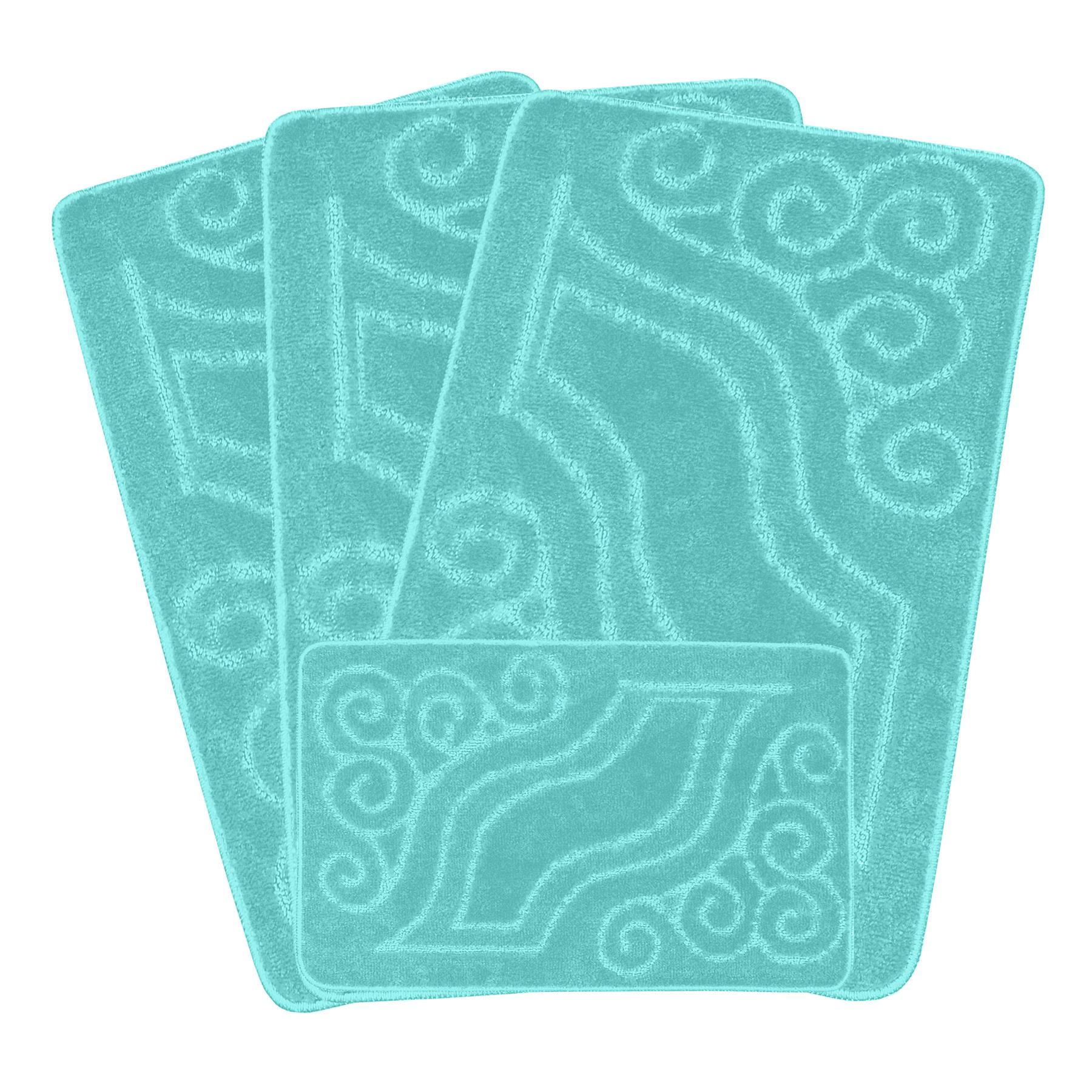4pc Washable Caravan Rugs Romany Gypsy Mats Non-Slip Soft Tourer Set 67x120cm - Picture 15 of 30