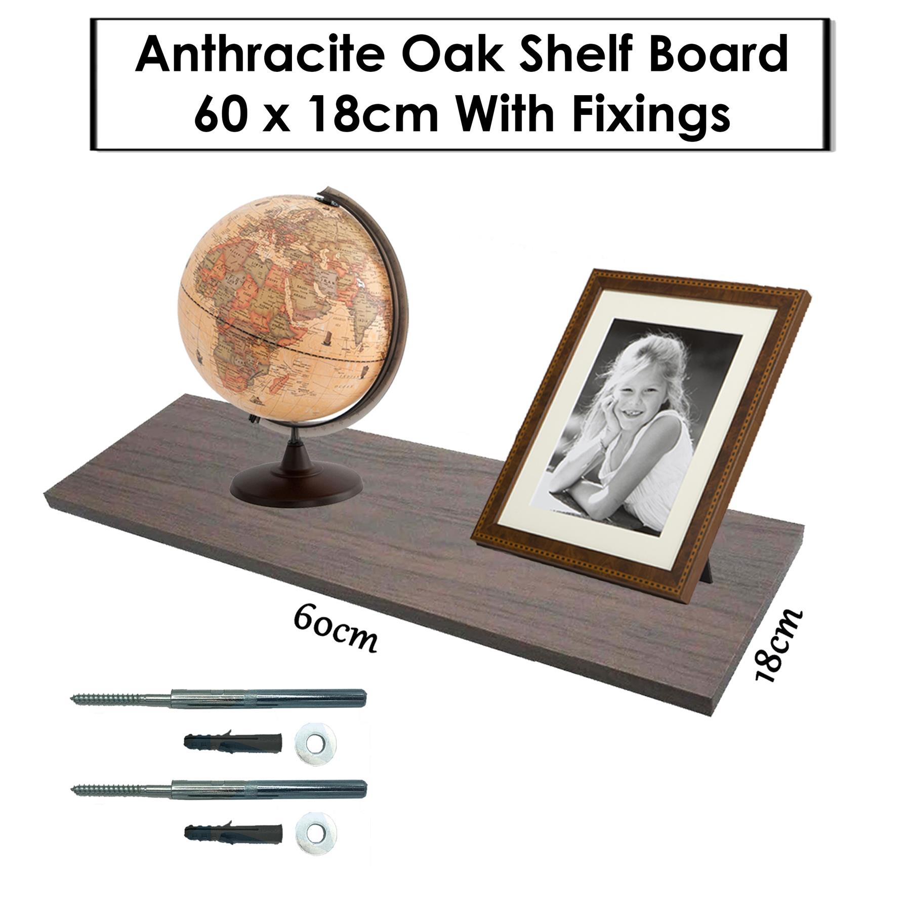Floating Shelves 60cm,80cm,90cm,120cm Lengths - Shelf Boards Come With Fixings - Picture 34 of 105