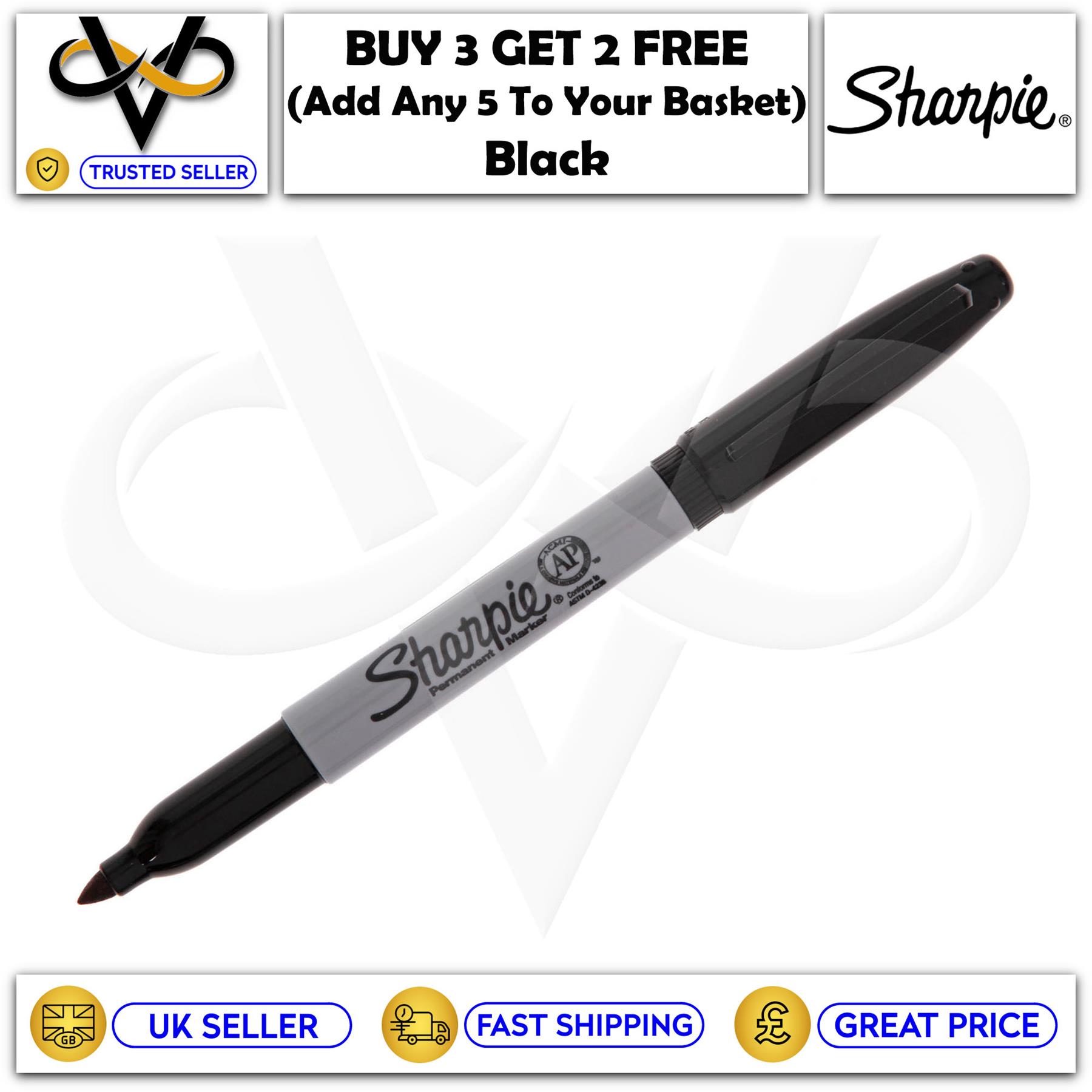 Sharpie Permanent Fine Point Marker Pens Optimal Precision & Smooth Ink Flow - Picture 3 of 37