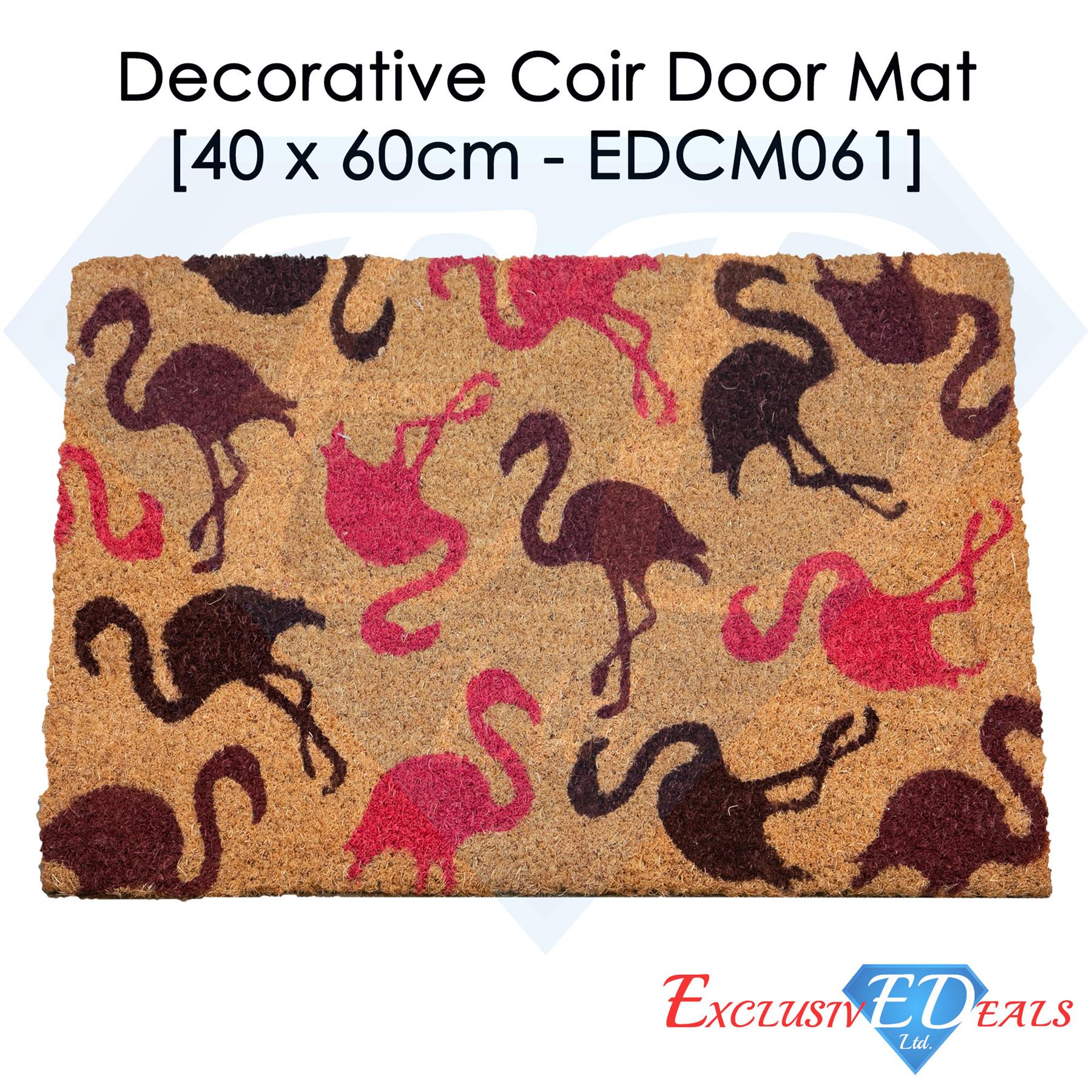 Door Mat Doormats Non Slip Natural Coir Welcome Indoor Outdoor Home Backdoor Mat - Picture 34 of 52