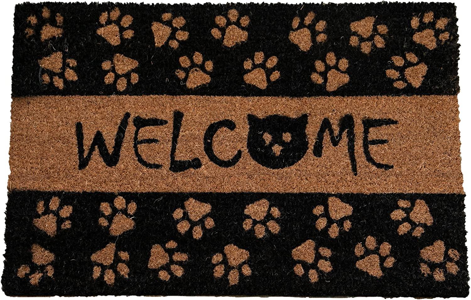 Door Mat Doormats Non Slip Natural Coir Welcome Indoor Outdoor Home Backdoor Mat - Picture 33 of 52