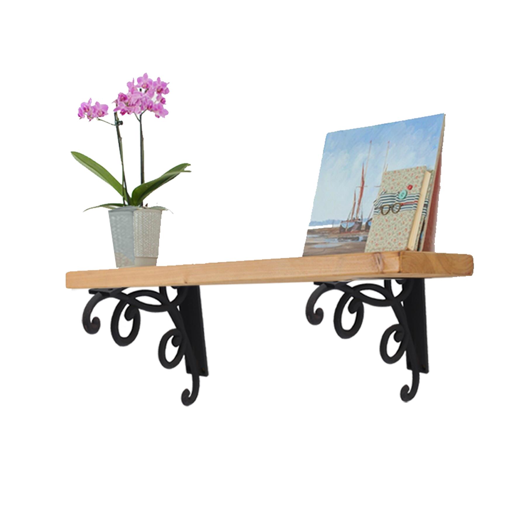 Cast Iron Wall Shelf Brackets - Heavy Duty Vintage Victorian Antique Rustic - Picture 7 of 49