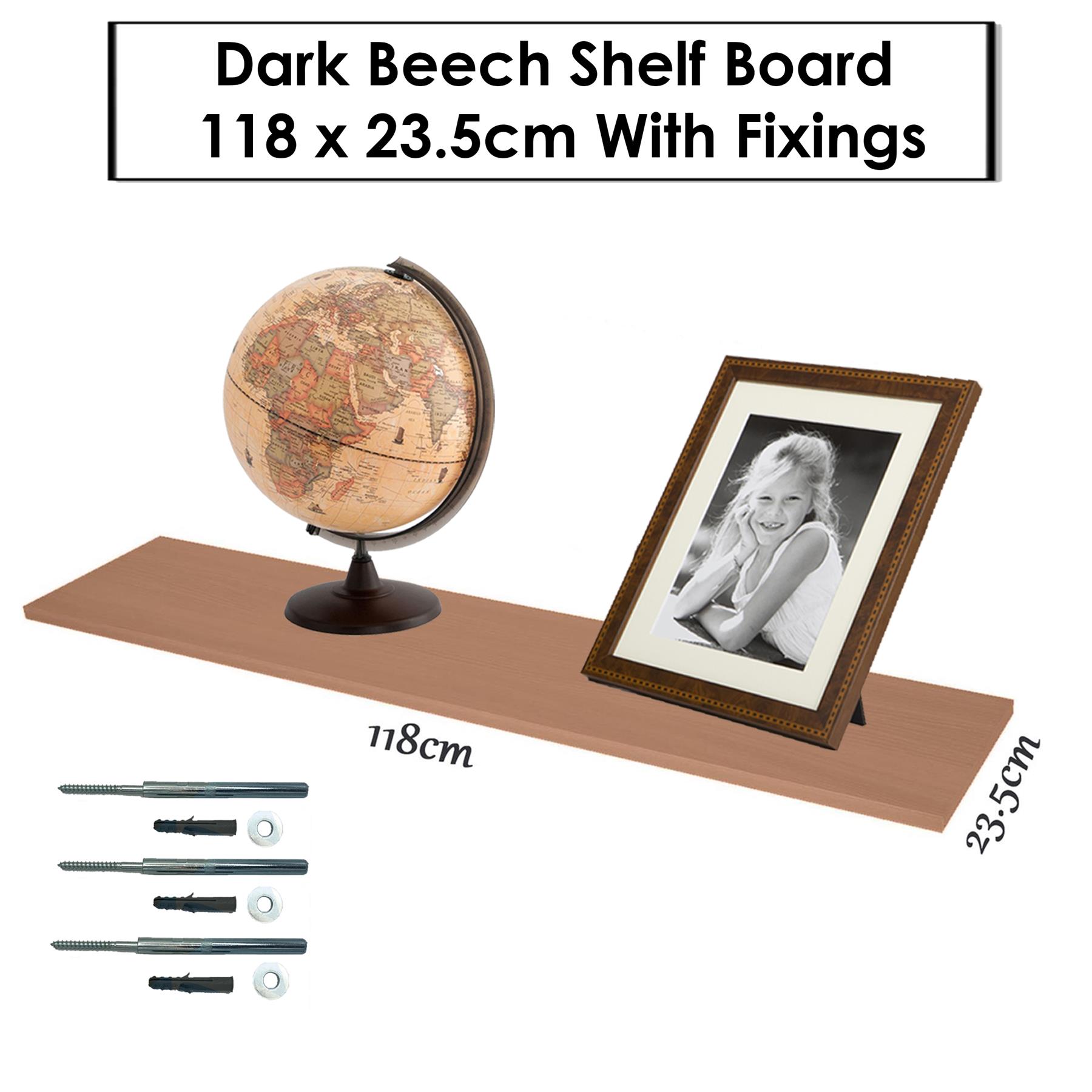 Floating Shelves 60cm,80cm,90cm,120cm Lengths - Shelf Boards Come With Fixings - Picture 89 of 105