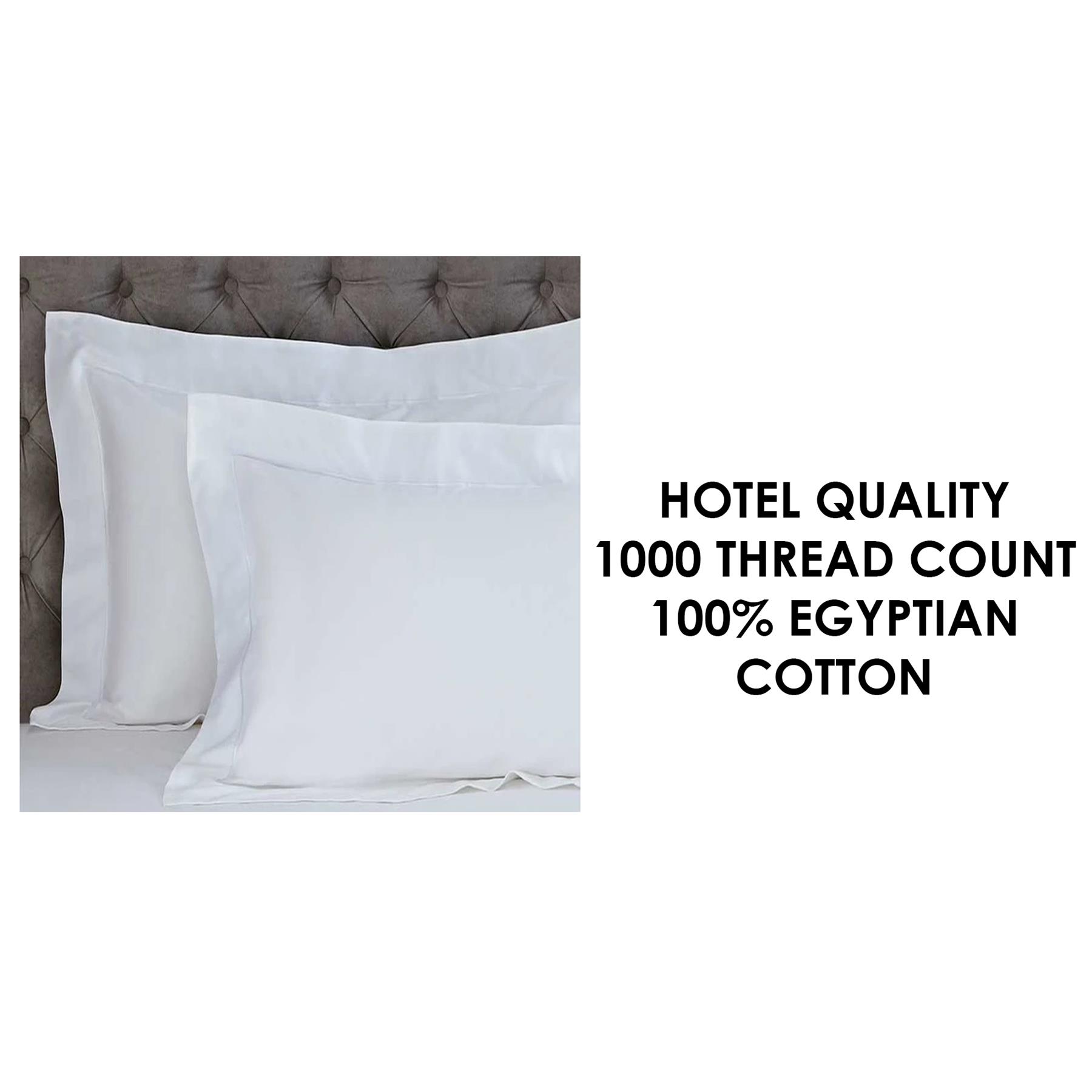 1000TC - Par de fundas de almohada Oxford/ama de casa de lujo teñidas lisas 100 % algodón egipcio - Imagen 12 de 12