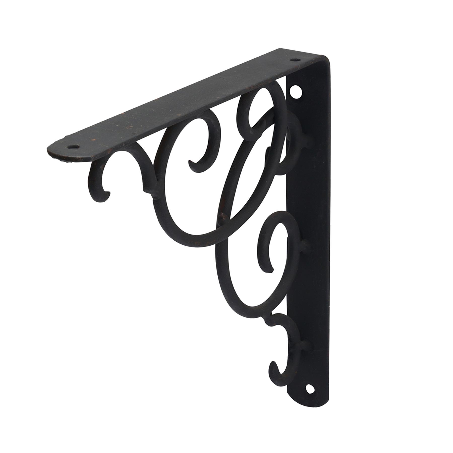 Cast Iron Wall Shelf Brackets - Heavy Duty Vintage Victorian Antique Rustic - Picture 9 of 49