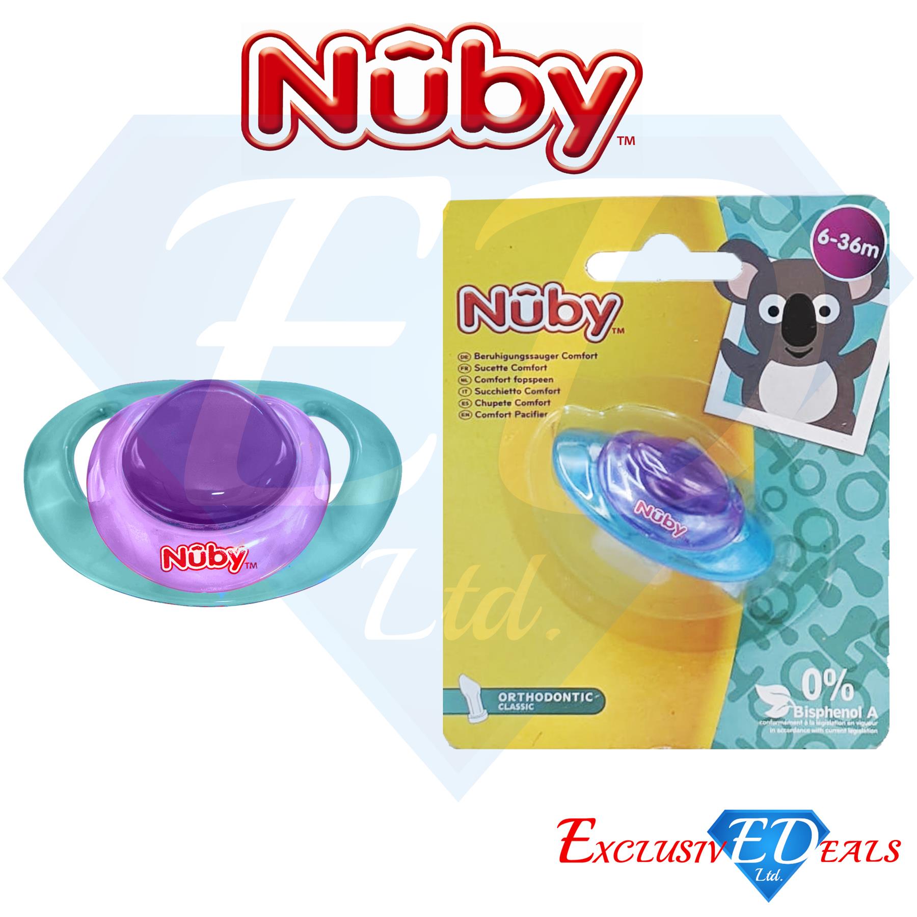 Nuby Soothers Orthodontic / Massaging Pacifiers 0-36Months Comfort Dummy - Picture 34 of 45