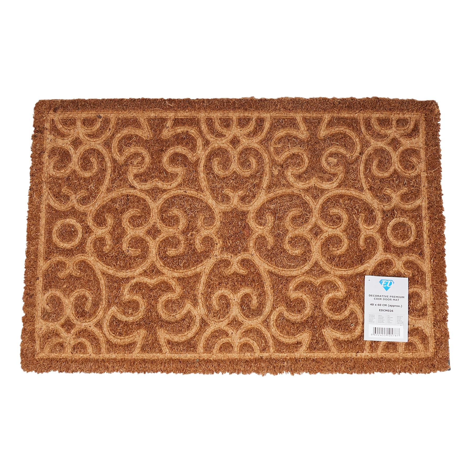 Door Mat Doormats Non Slip Natural Coir Welcome Indoor Outdoor Home Backdoor Mat - Picture 24 of 52