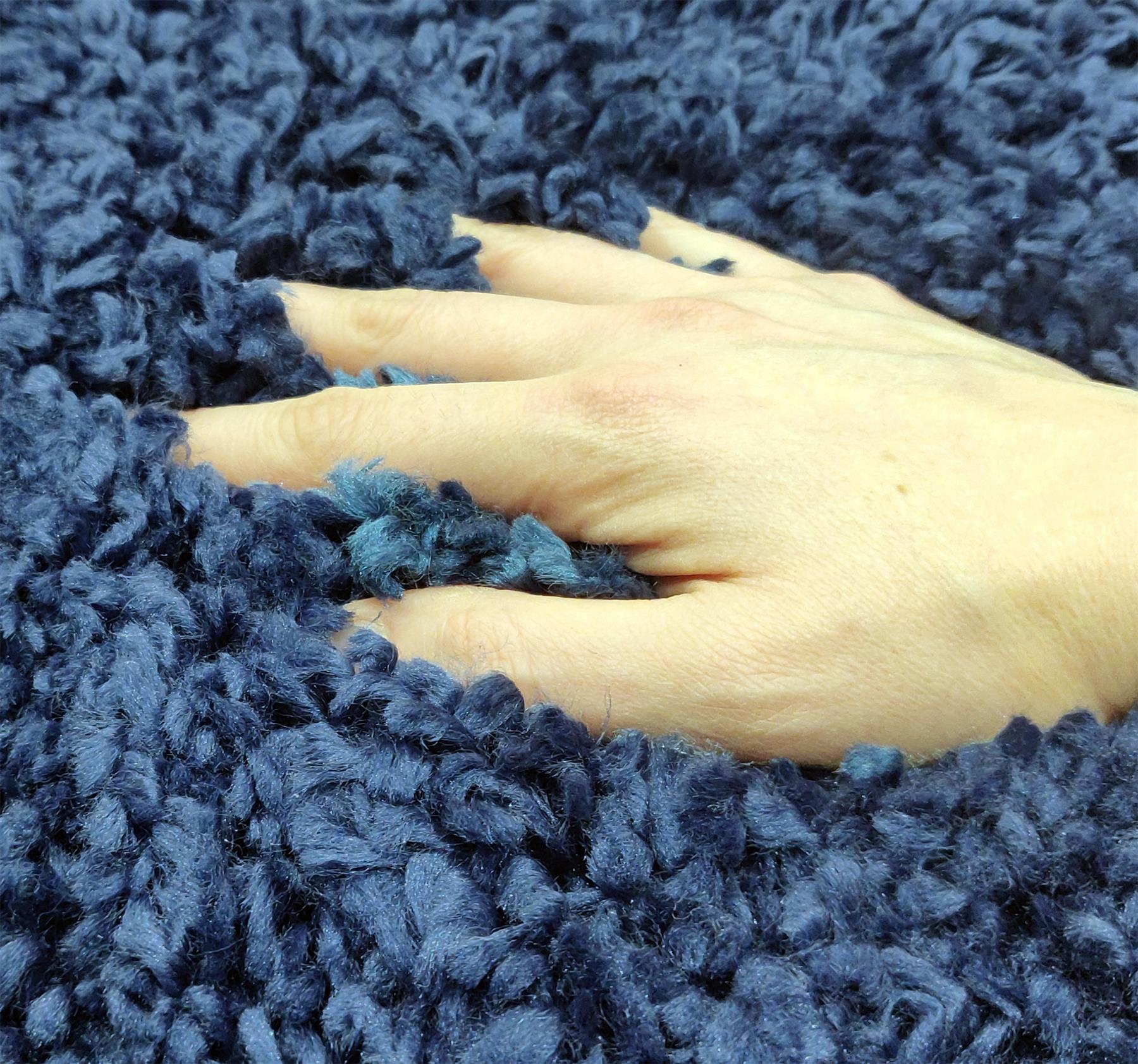 Circular Shaggy Rug Round Fuzzy Carpet Soft Fluffy No-Shed Floor Mat Living Room - Picture 68 of 96