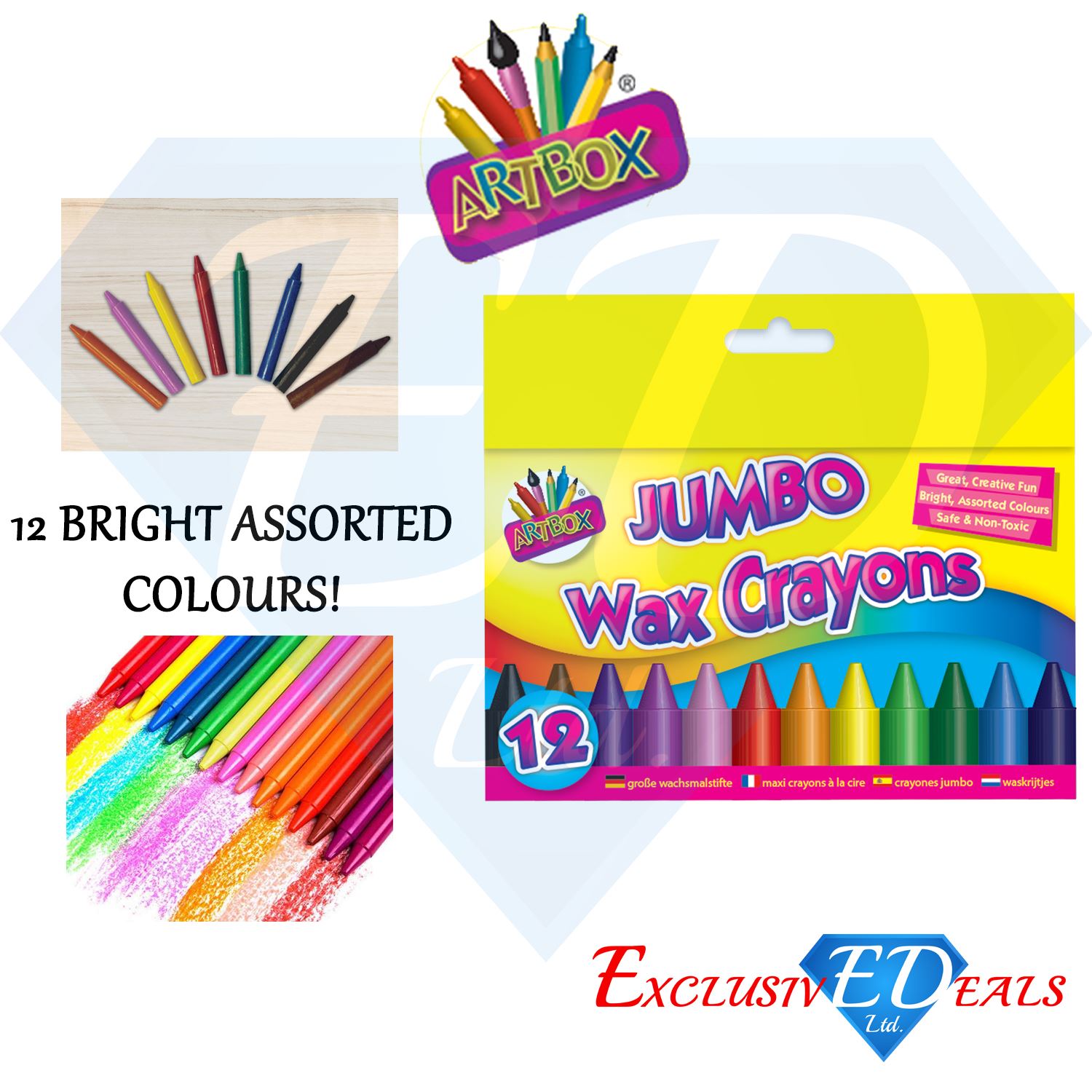 Assorted Colouring Pencils Chunky Erasable Art Soft Full/Half Size Drawing Kids eBay