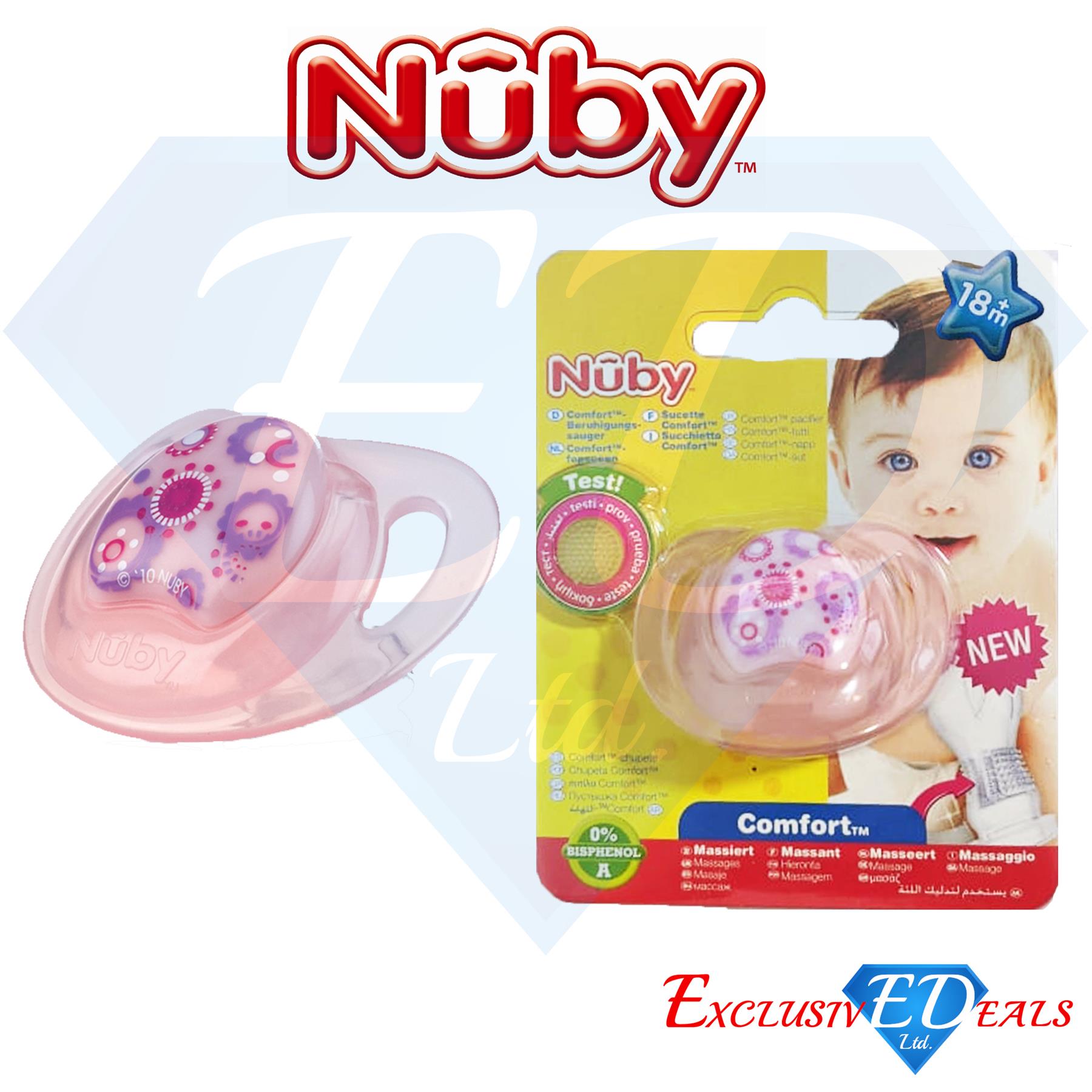 Nuby Soothers Orthodontic / Massaging Pacifiers 0-36Months Comfort Dummy - Picture 23 of 45