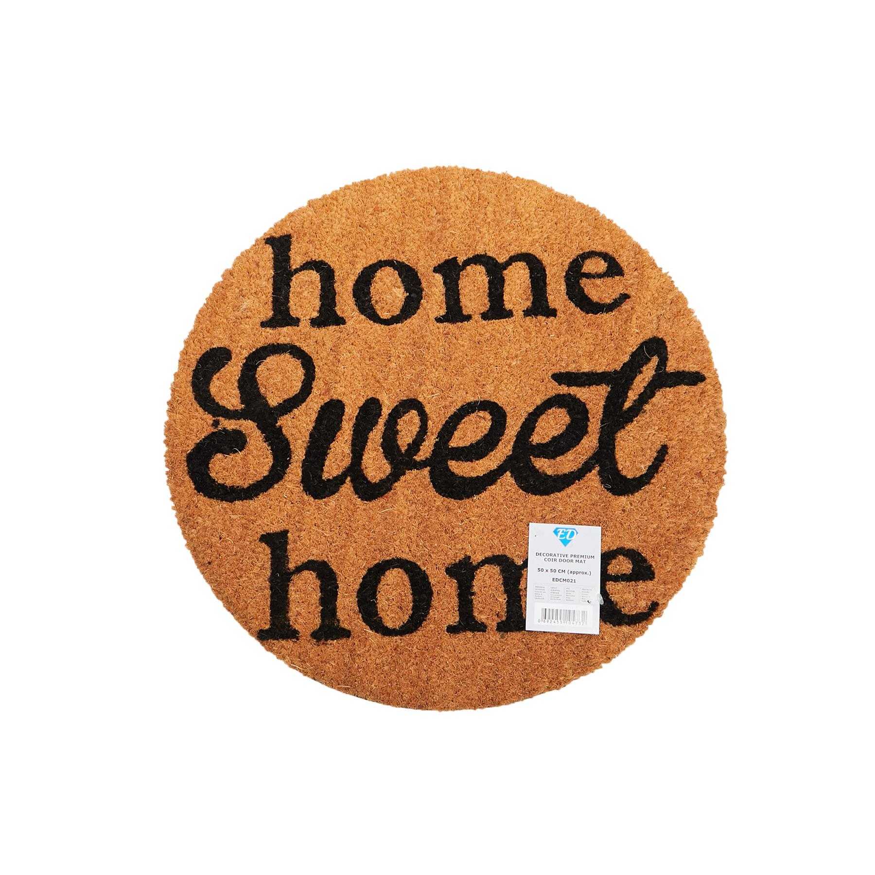 Door Mat Doormats Non Slip Natural Coir Welcome Indoor Outdoor Home Backdoor Mat