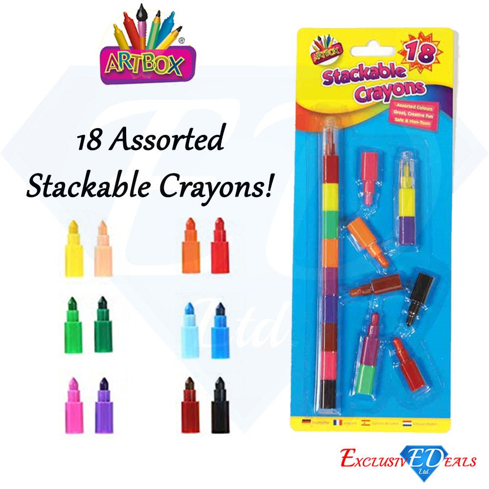 Assorted Colouring Pencils Chunky Erasable Art Soft Full/Half Size Drawing Kids eBay
