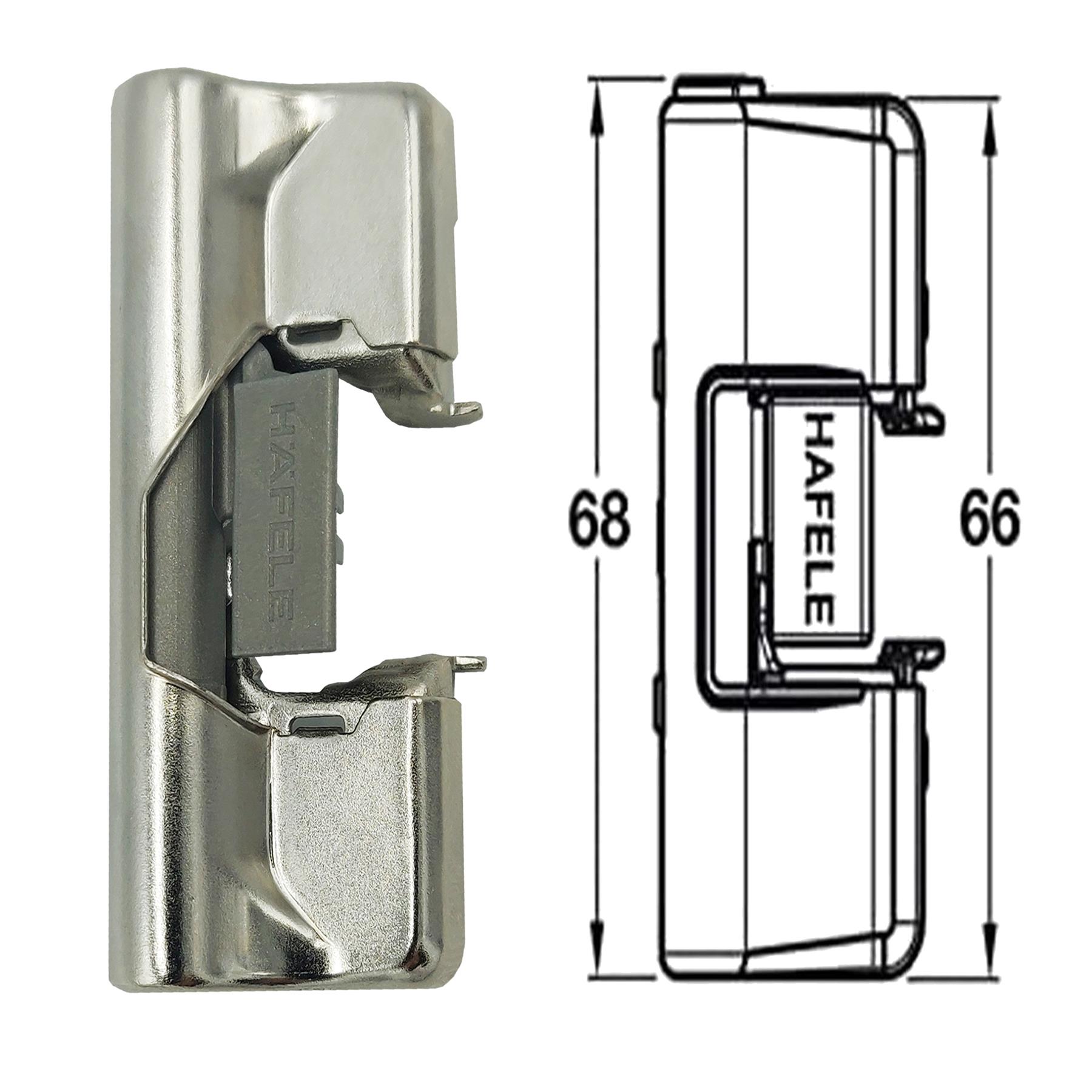 Hafele Soft Close Hinge Adaptor for 100° Hinge Click On High Quality Durable - Picture 21 of 34