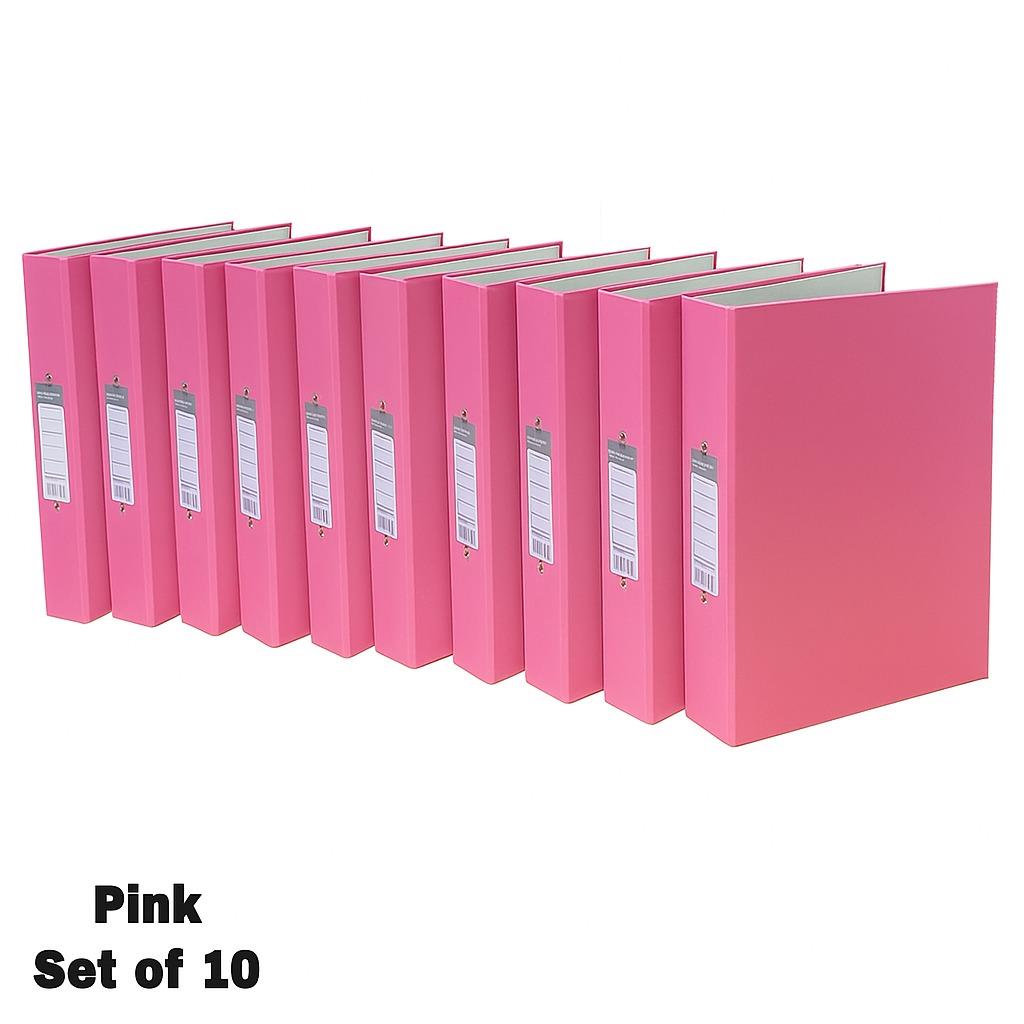 10 Pack A4 Ring Binder Files Folders, 2 Ring School, Office File Ring Folders - Picture 8 of 16