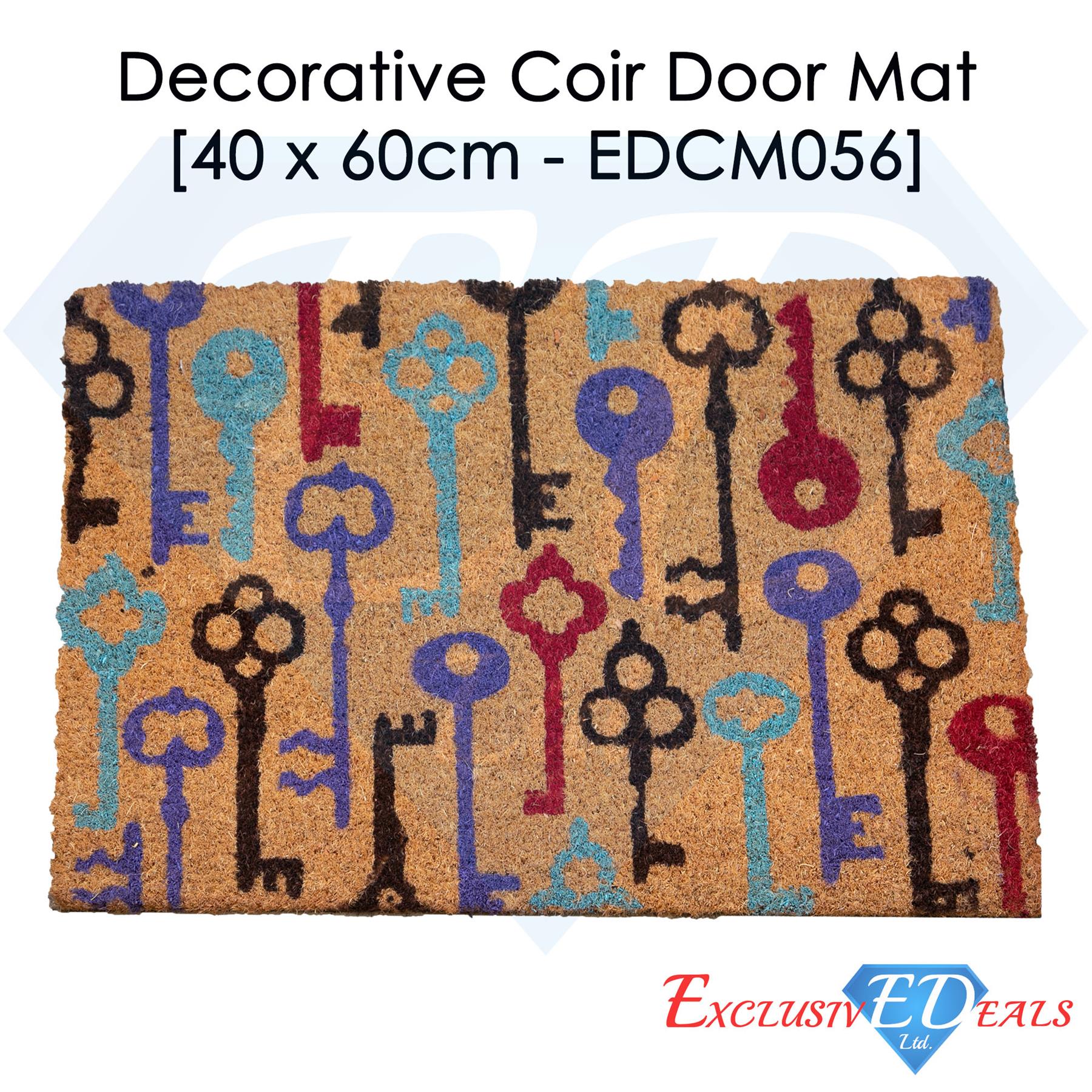 Door Mat Doormats Non Slip Natural Coir Welcome Indoor Outdoor Home Backdoor Mat - Picture 51 of 52