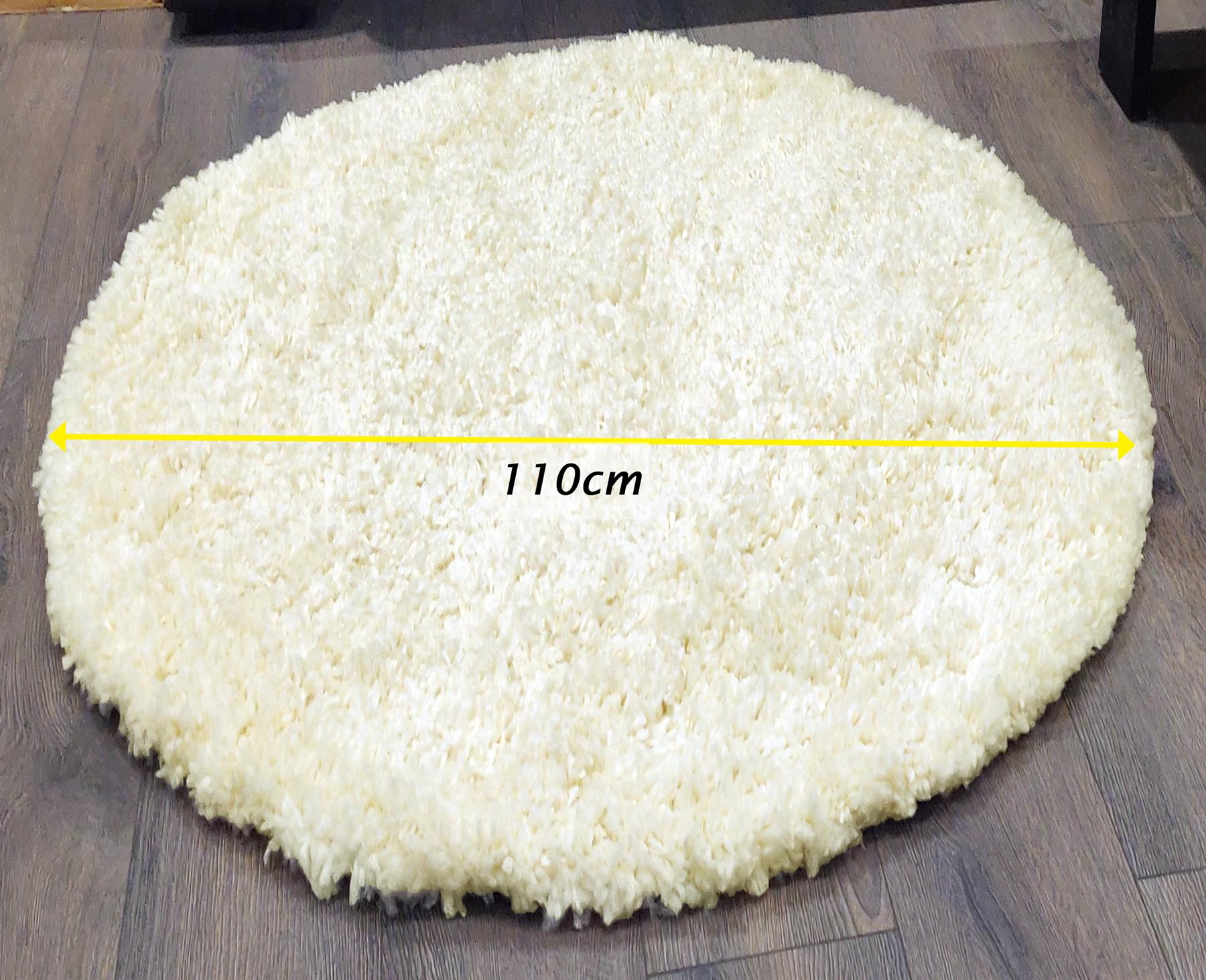 Circular Shaggy Rug Round Fuzzy Carpet Soft Fluffy No-Shed Floor Mat Living Room - Picture 30 of 96