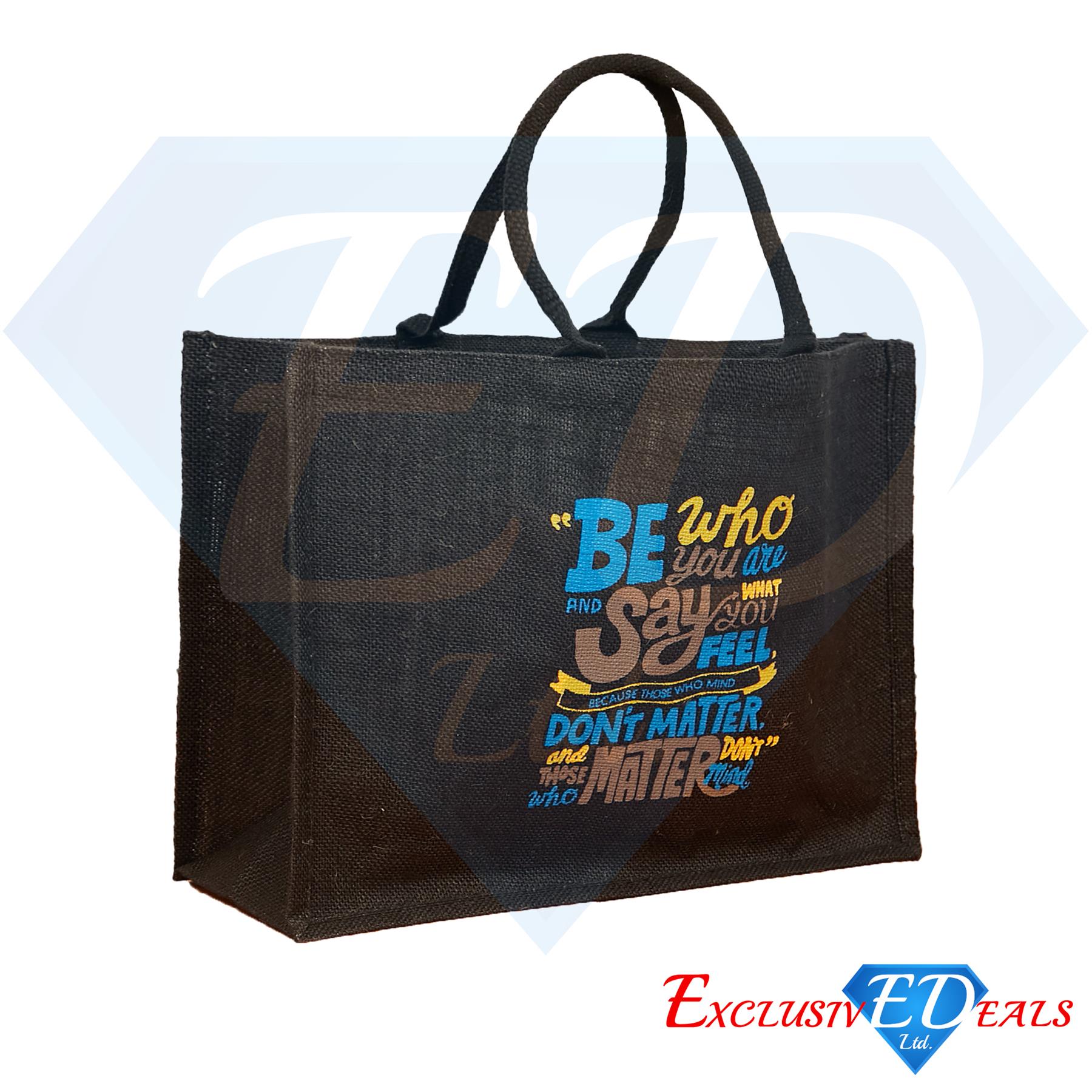 Bolso de Compras Grande de Arpillera de Yute Eco-Reutilizable Bolso de Regalo Bolso de Almuerzo - Imagen 12 de 28