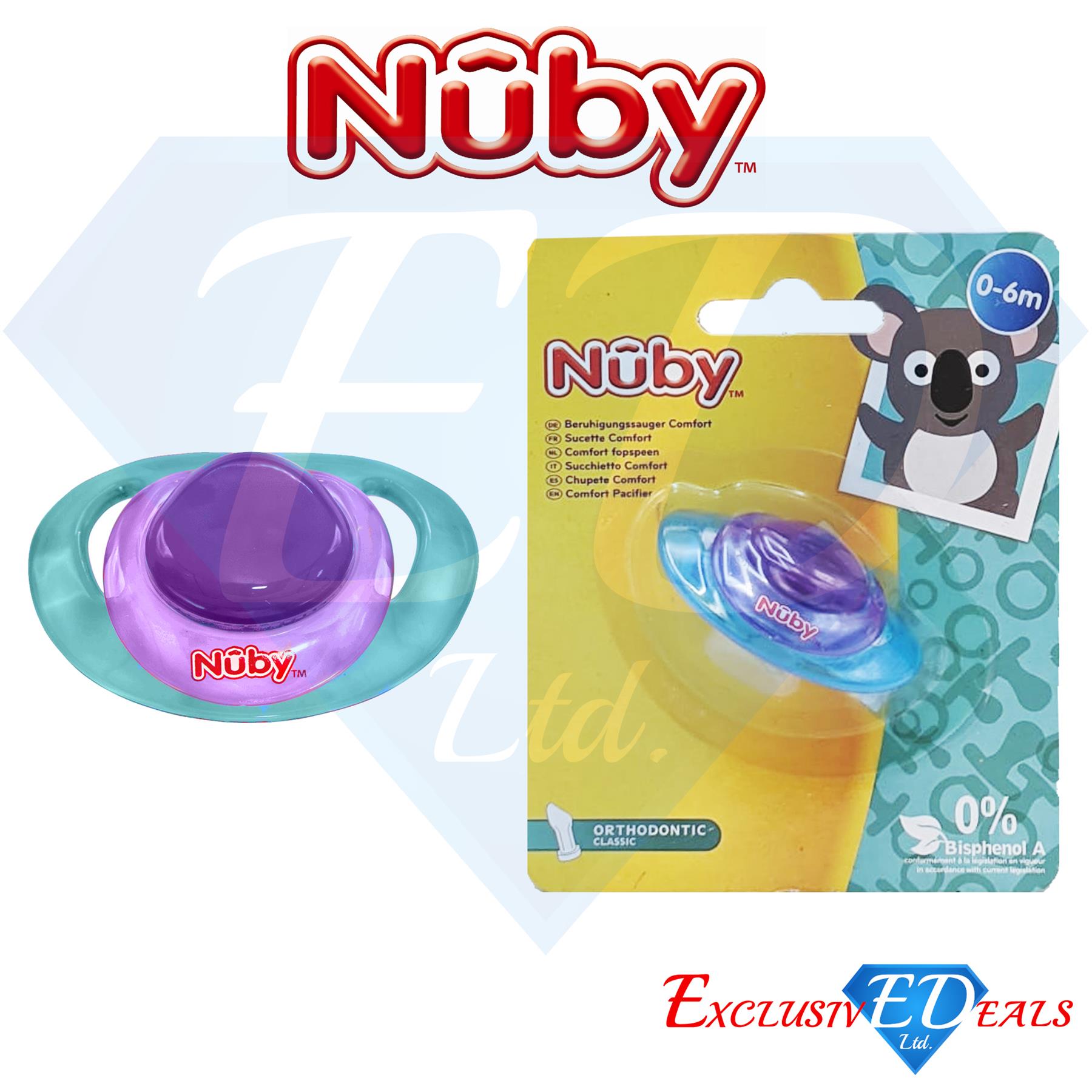 Nuby Soothers Orthodontic / Massaging Pacifiers 0-36Months Comfort Dummy - Picture 10 of 45