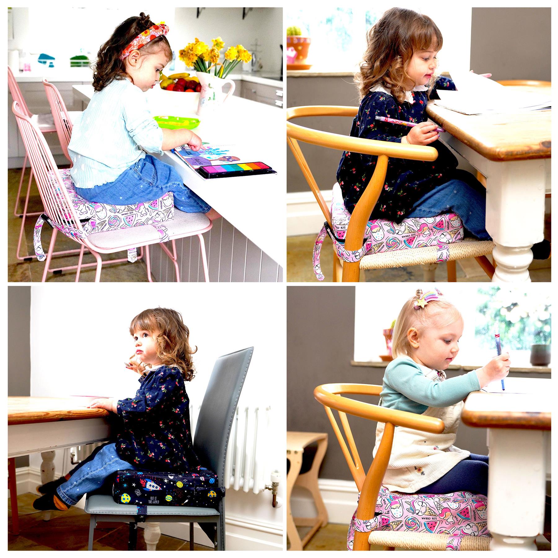 Kids Booster Seat Cushion 32 x 32cm For Dining Table Removable Waterproof Cover - Picture 6 of 62