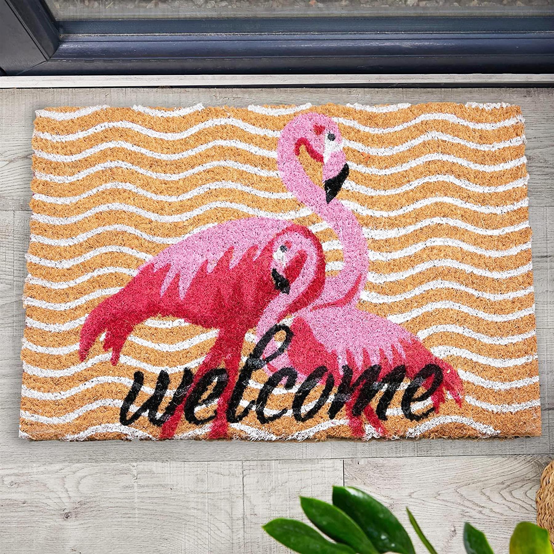 Door Mat Doormats Non Slip Natural Coir Welcome Indoor Outdoor Home Backdoor Mat - Picture 37 of 52