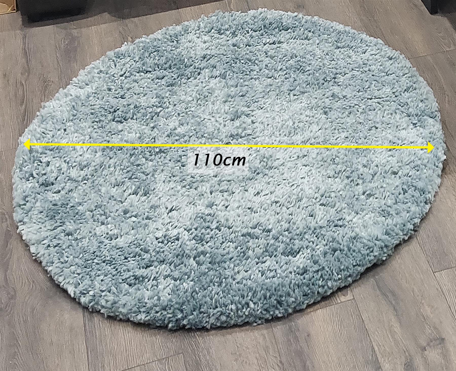 Circular Shaggy Rug Round Fuzzy Carpet Soft Fluffy No-Shed Floor Mat Living Room - Picture 38 of 96