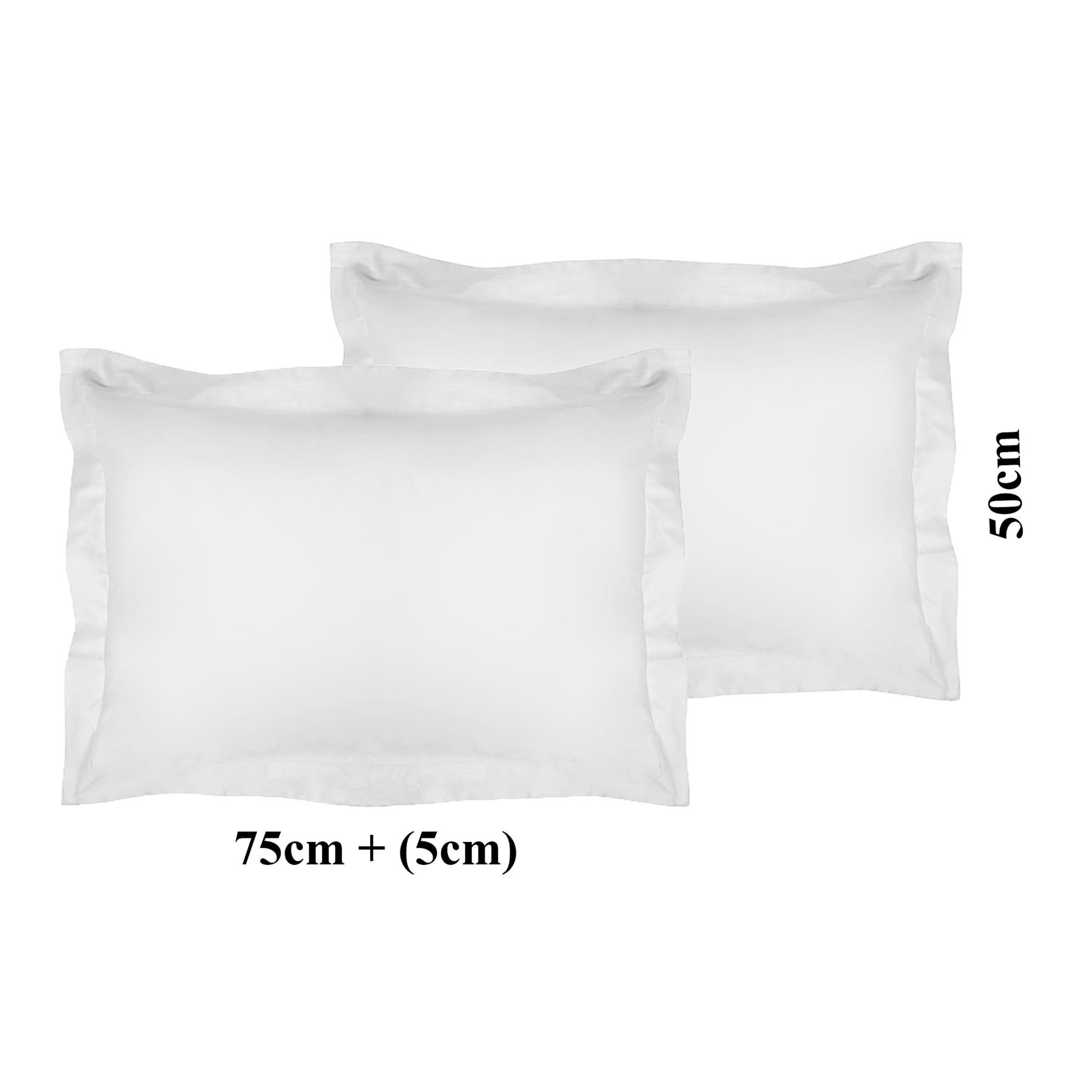 1000TC - Par de fundas de almohada Oxford/ama de casa de lujo teñidas lisas 100 % algodón egipcio - Imagen 11 de 12