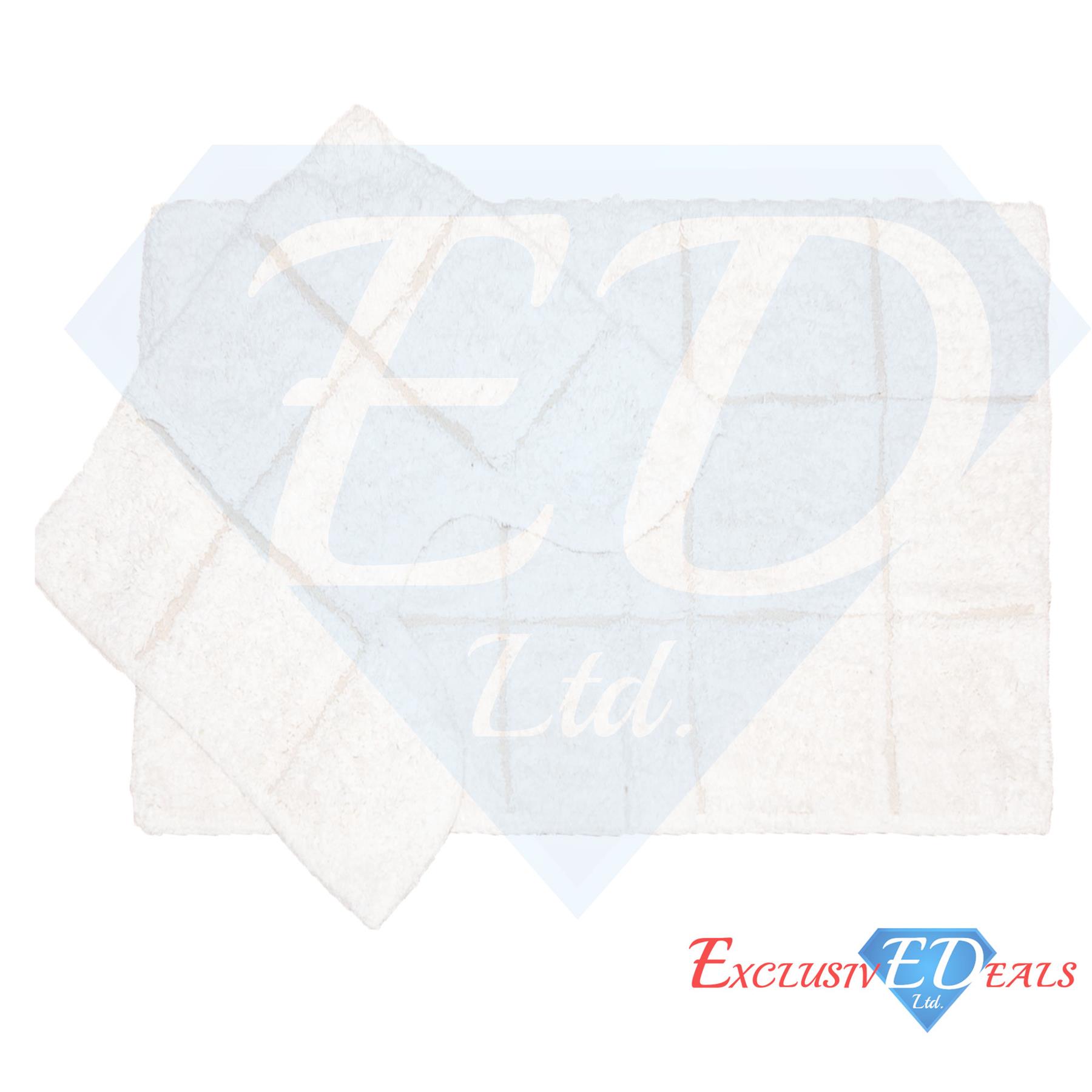 100% Cotton Non-Slip Bath Mats Absorbent Bathroom Pedestal - 2 Piece Set - Picture 8 of 12