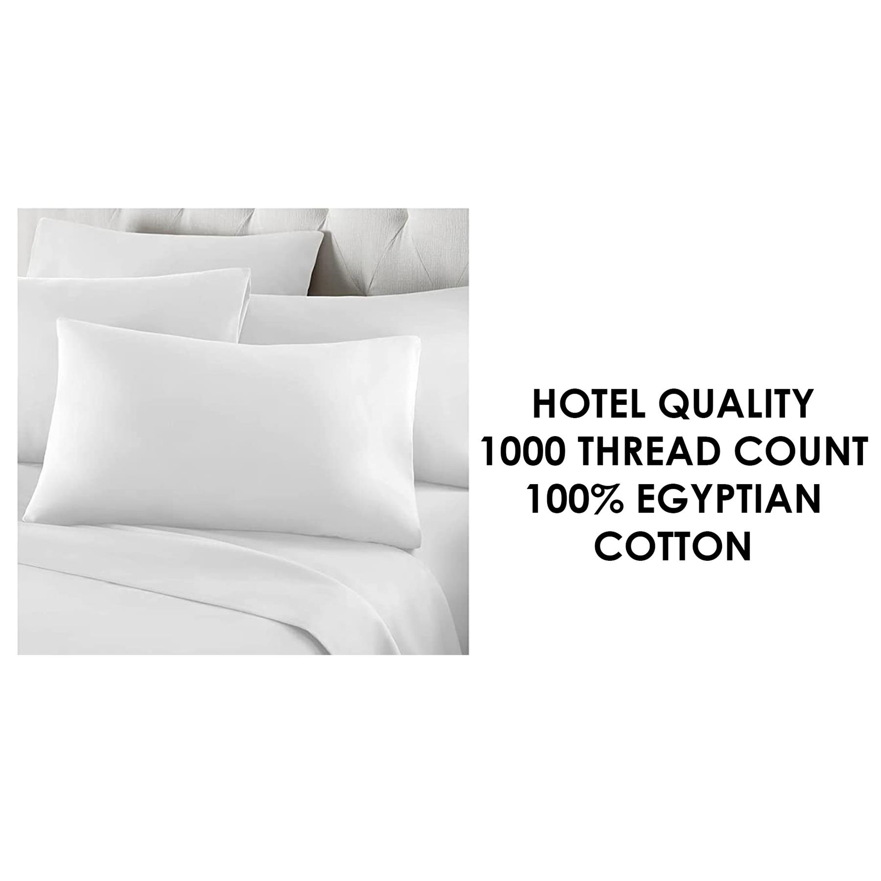 1000TC - Par de fundas de almohada Oxford/ama de casa de lujo teñidas lisas 100 % algodón egipcio - Imagen 7 de 12
