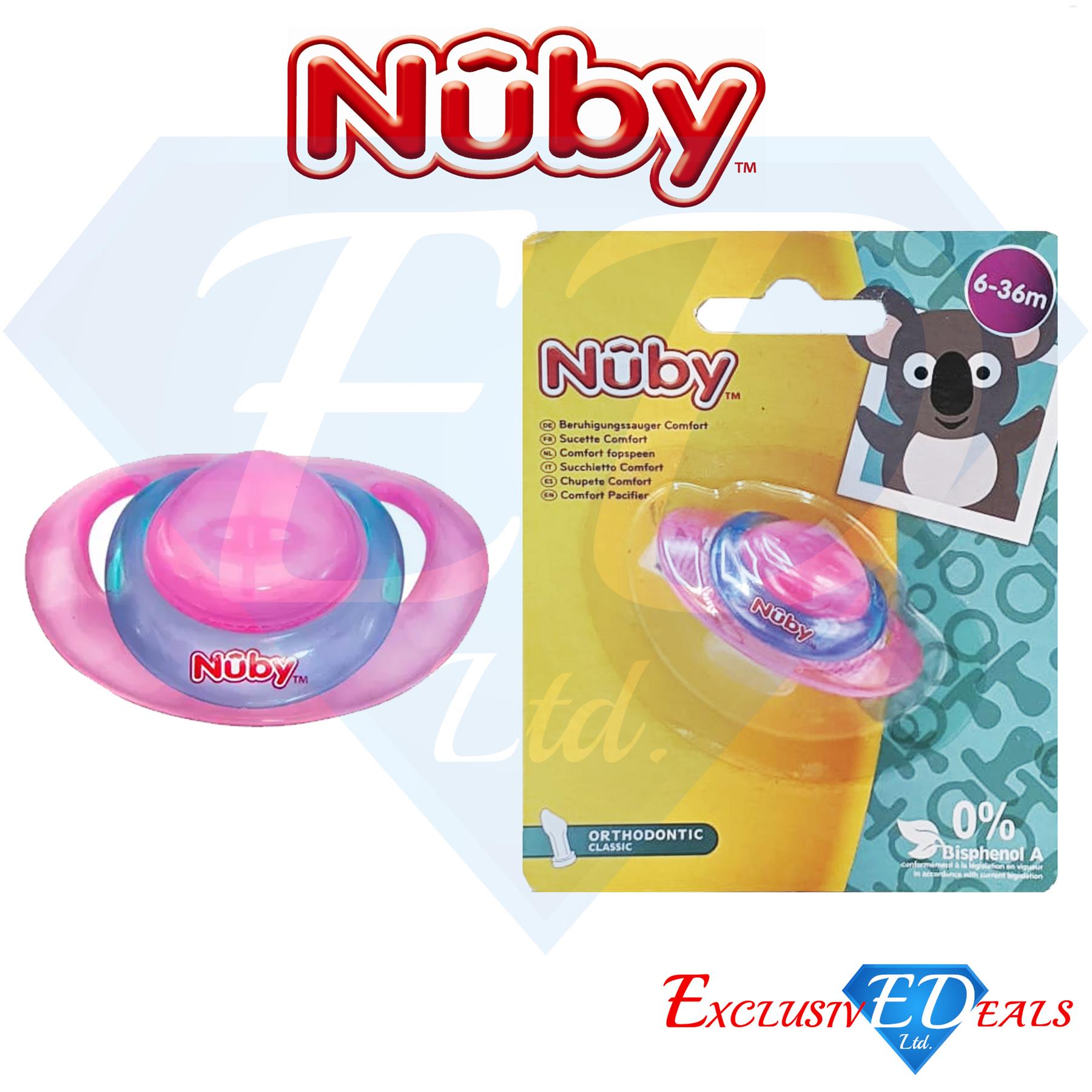 Nuby Soothers Orthodontic / Massaging Pacifiers 0-36Months Comfort Dummy - Picture 31 of 45