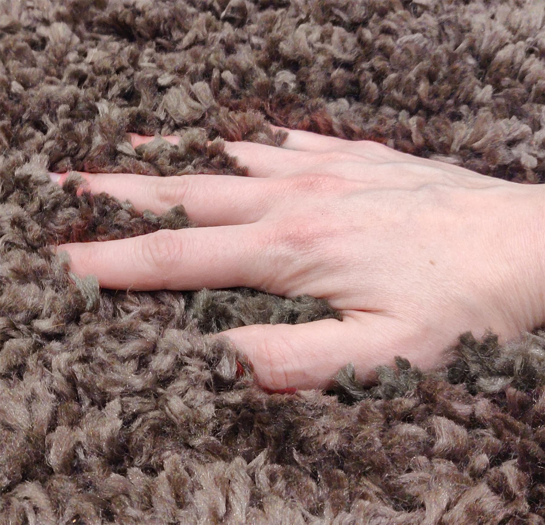 Circular Shaggy Rug Round Fuzzy Carpet Soft Fluffy No-Shed Floor Mat Living Room - Picture 13 of 96