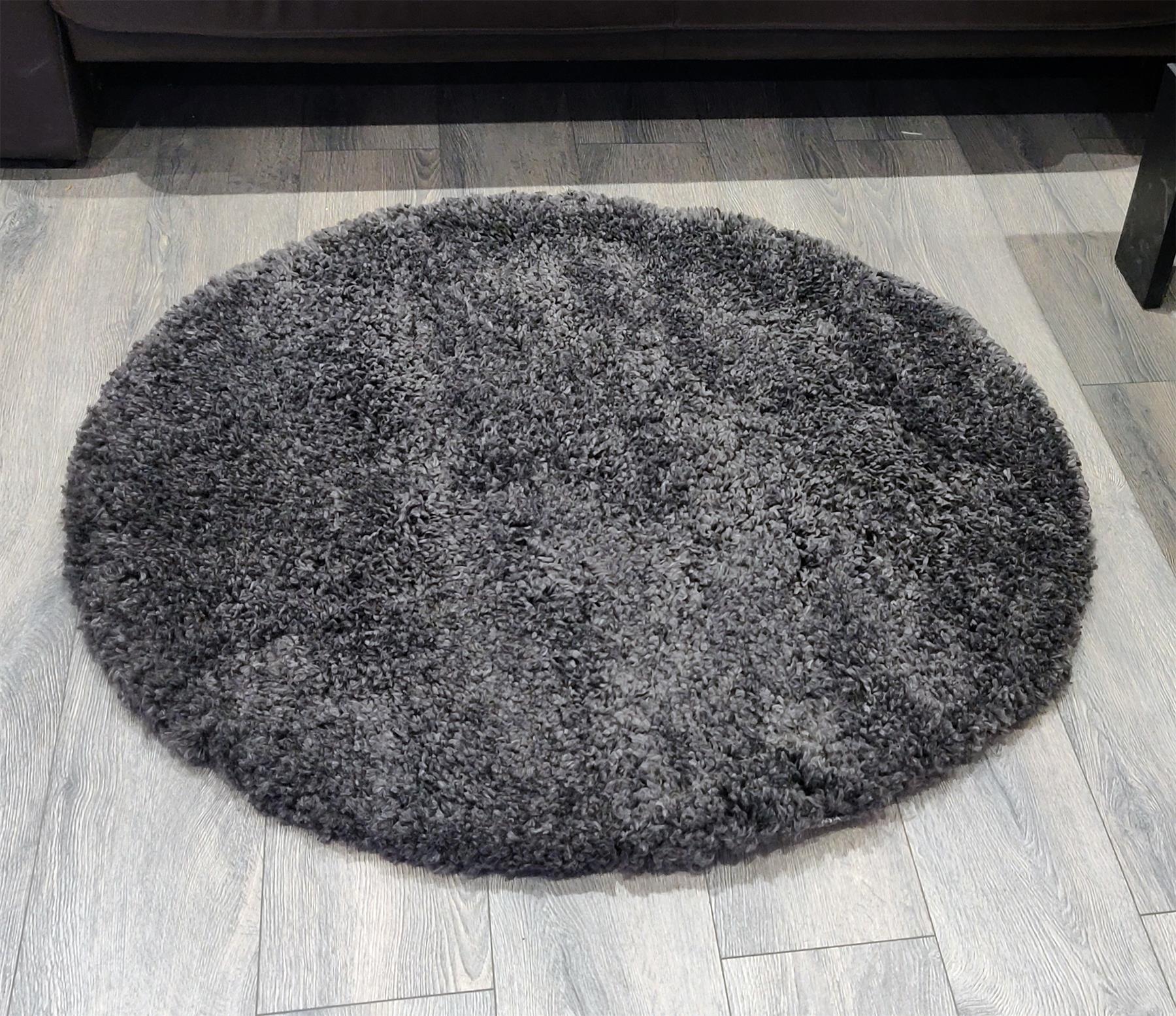 Circular Shaggy Rug Round Fuzzy Carpet Soft Fluffy No-Shed Floor Mat Living Room - Picture 18 of 96