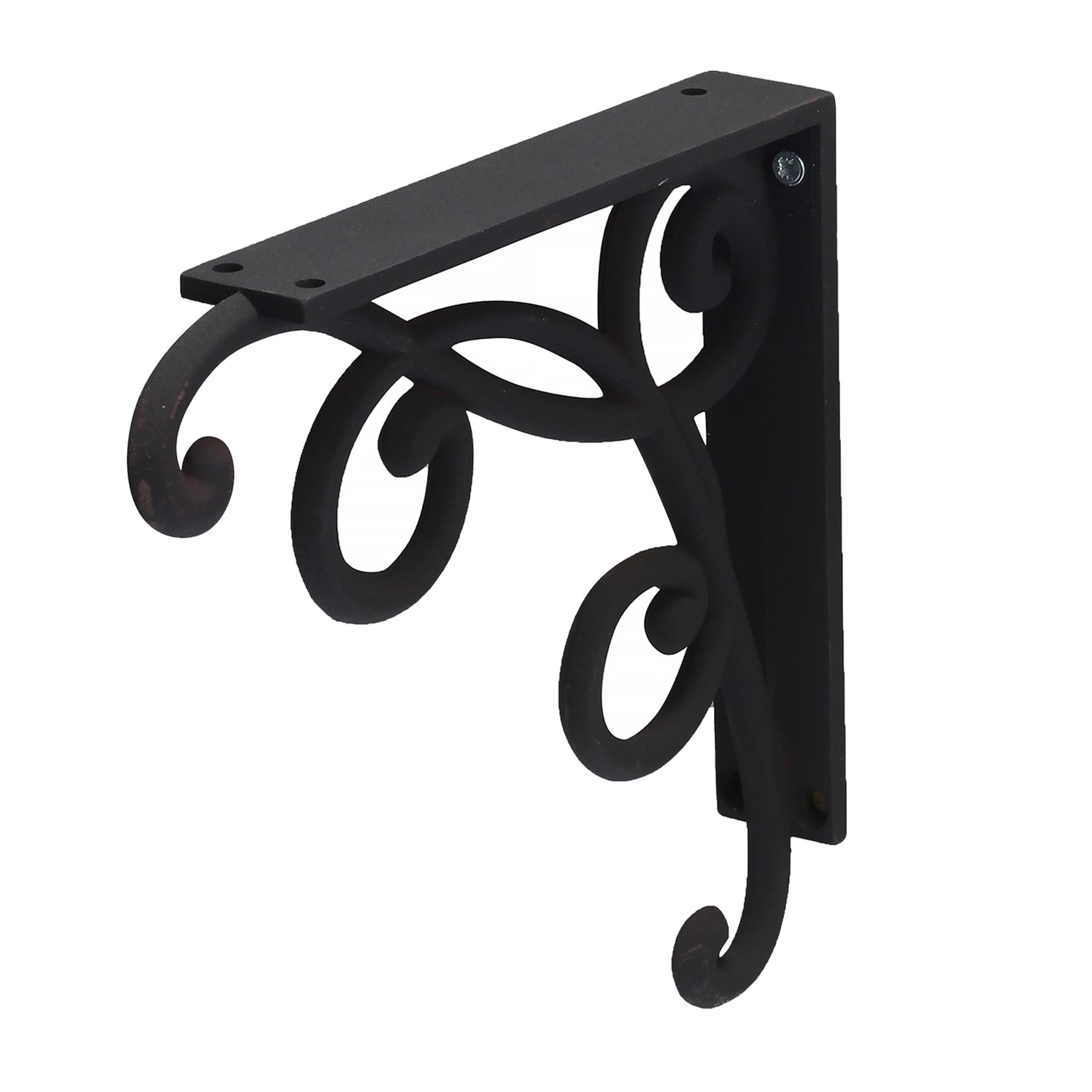 Cast Iron Wall Shelf Brackets - Heavy Duty Vintage Victorian Antique Rustic - Picture 6 of 49