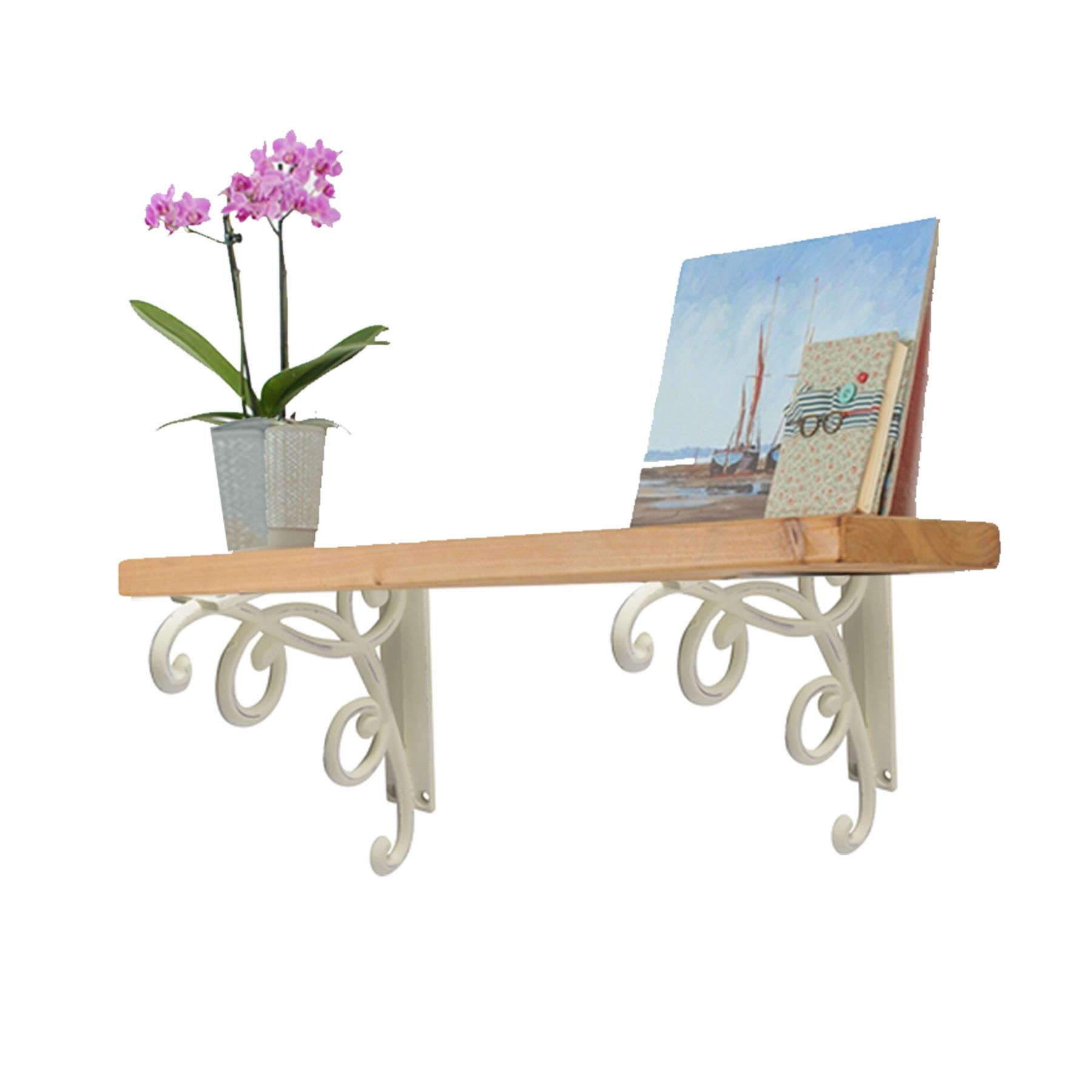 Cast Iron Wall Shelf Brackets - Heavy Duty Vintage Victorian Antique Rustic - Picture 4 of 49