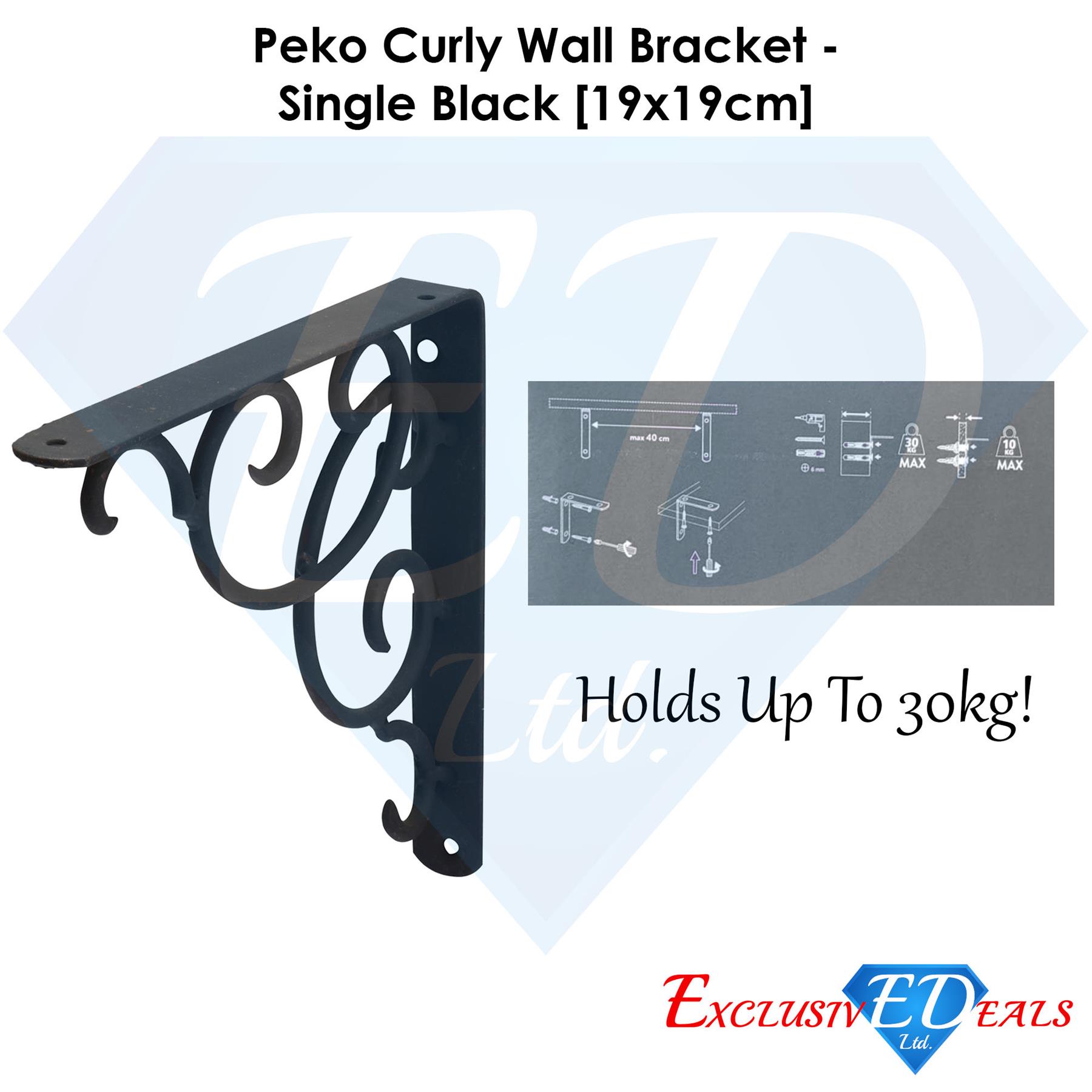 Cast Iron Wall Shelf Brackets - Heavy Duty Vintage Victorian Antique Rustic - Picture 8 of 49