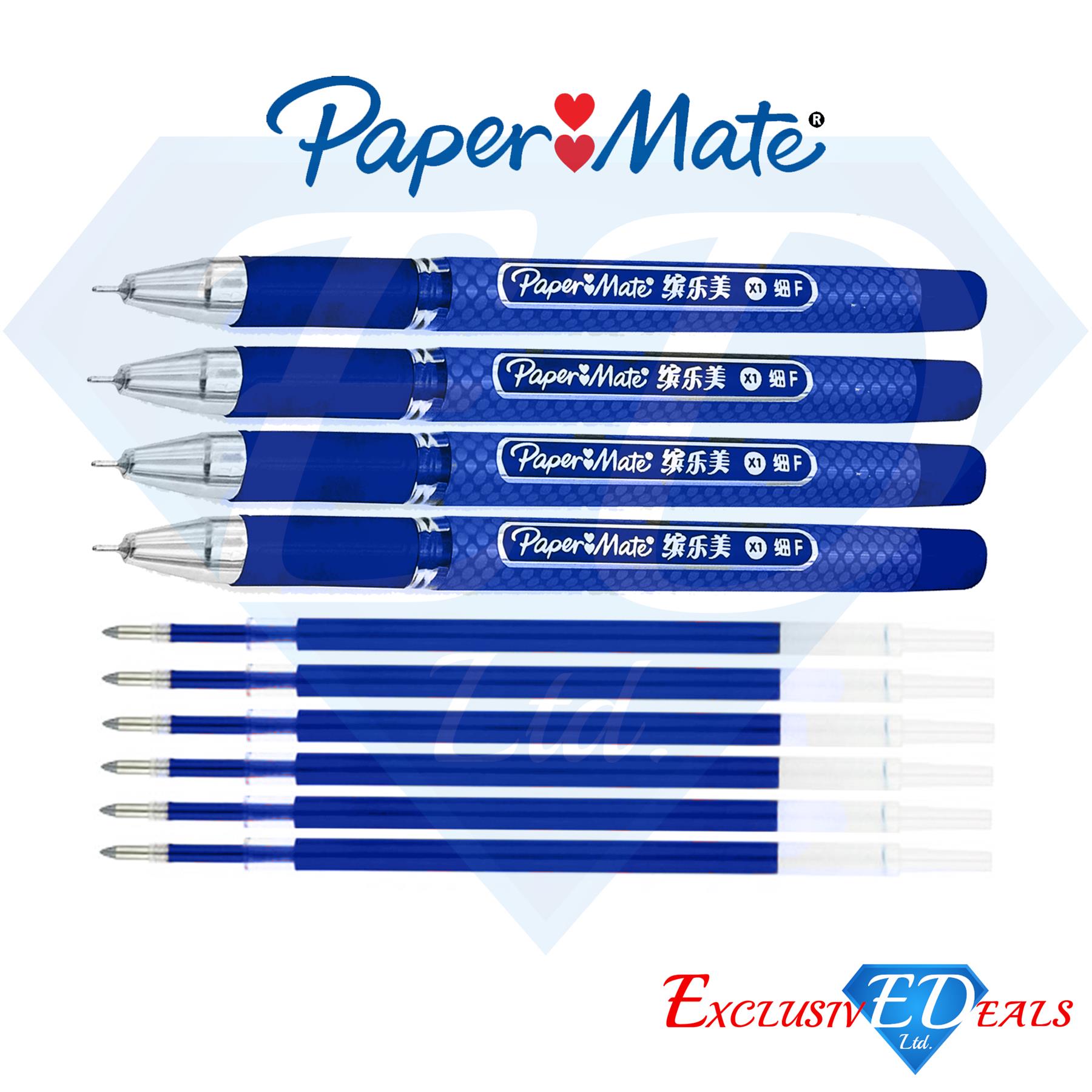 Paper Mate Tinte Joy Tintenroller Gelstift + blaue Tinte Minen 0,5 mm glatte Neu im Karton - Bild 7 von 12