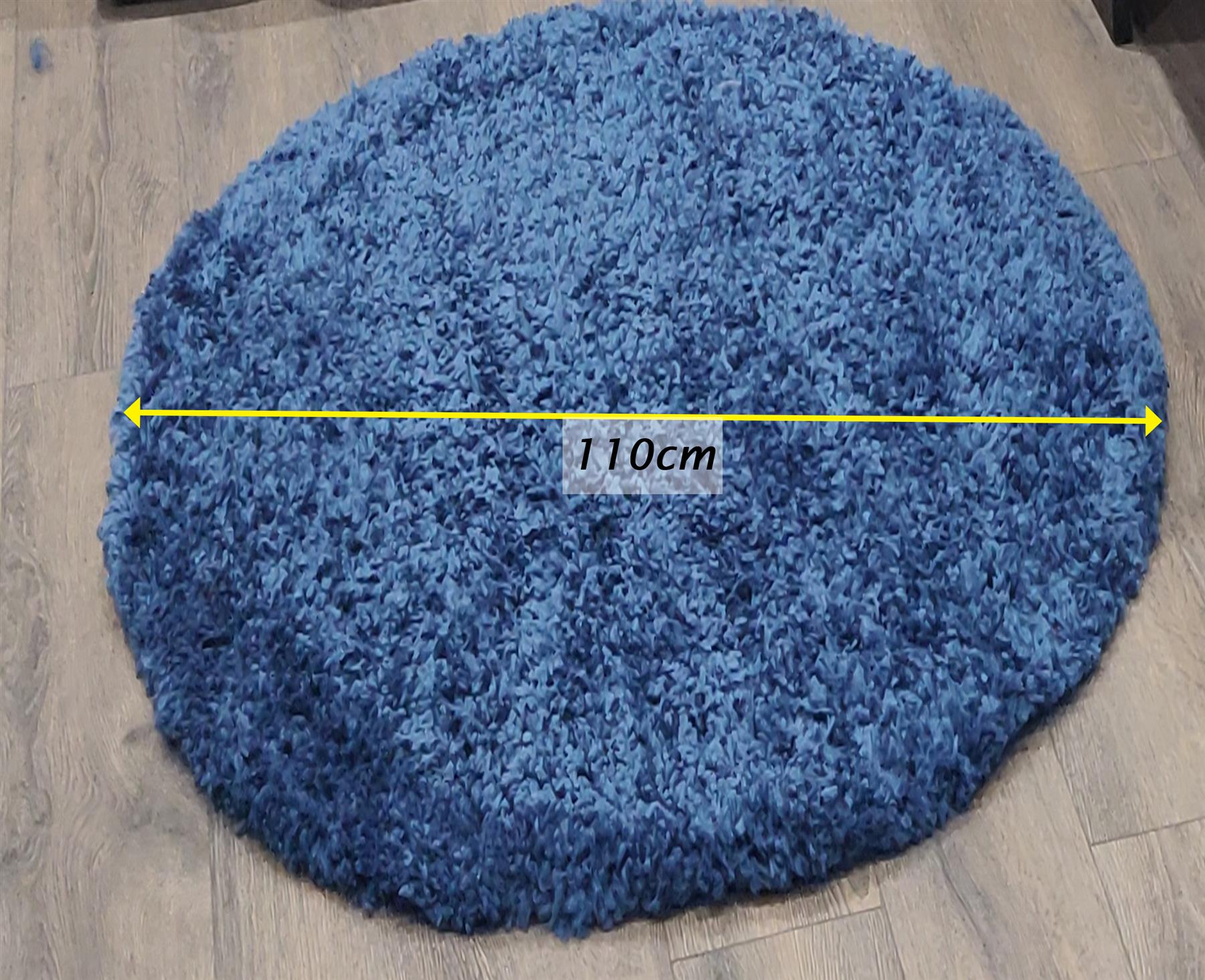 Circular Shaggy Rug Round Fuzzy Carpet Soft Fluffy No-Shed Floor Mat Living Room - Picture 70 of 96