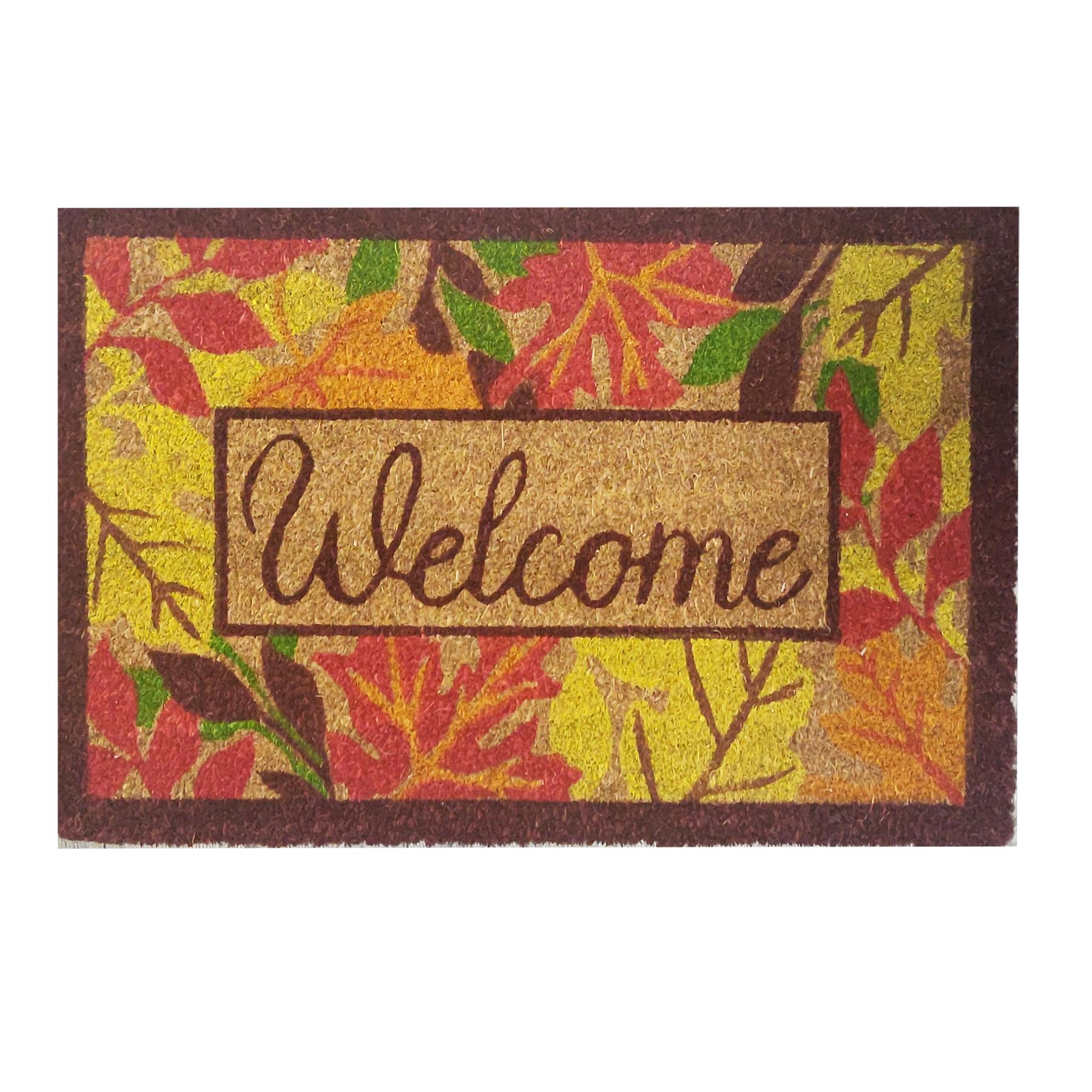 Door Mat Doormats Non Slip Natural Coir Welcome Indoor Outdoor Home Backdoor Mat - Picture 25 of 52