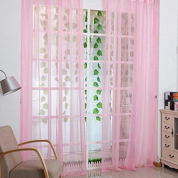 Voile Curtain 1 Panel Slot Top Or Eyelet Ring Top Mesh See-Through Net Curtain - Picture 27 of 60