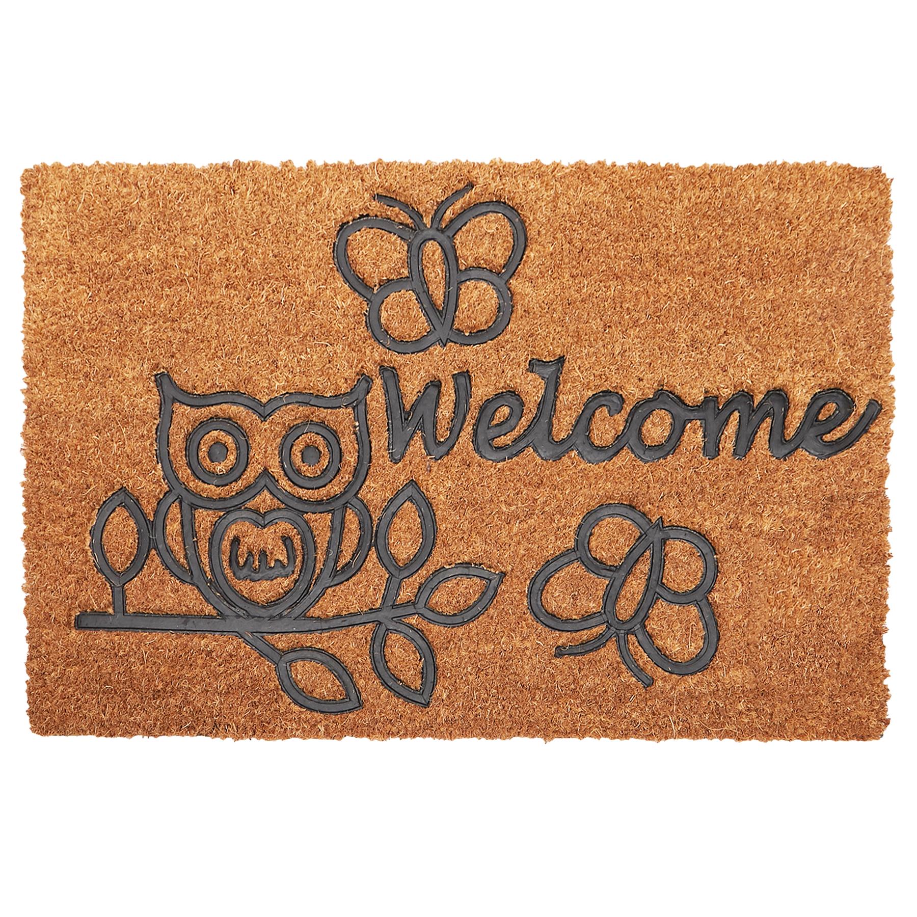 Door Mat Doormats Non Slip Natural Coir Welcome Indoor Outdoor Home Backdoor Mat - Picture 45 of 52