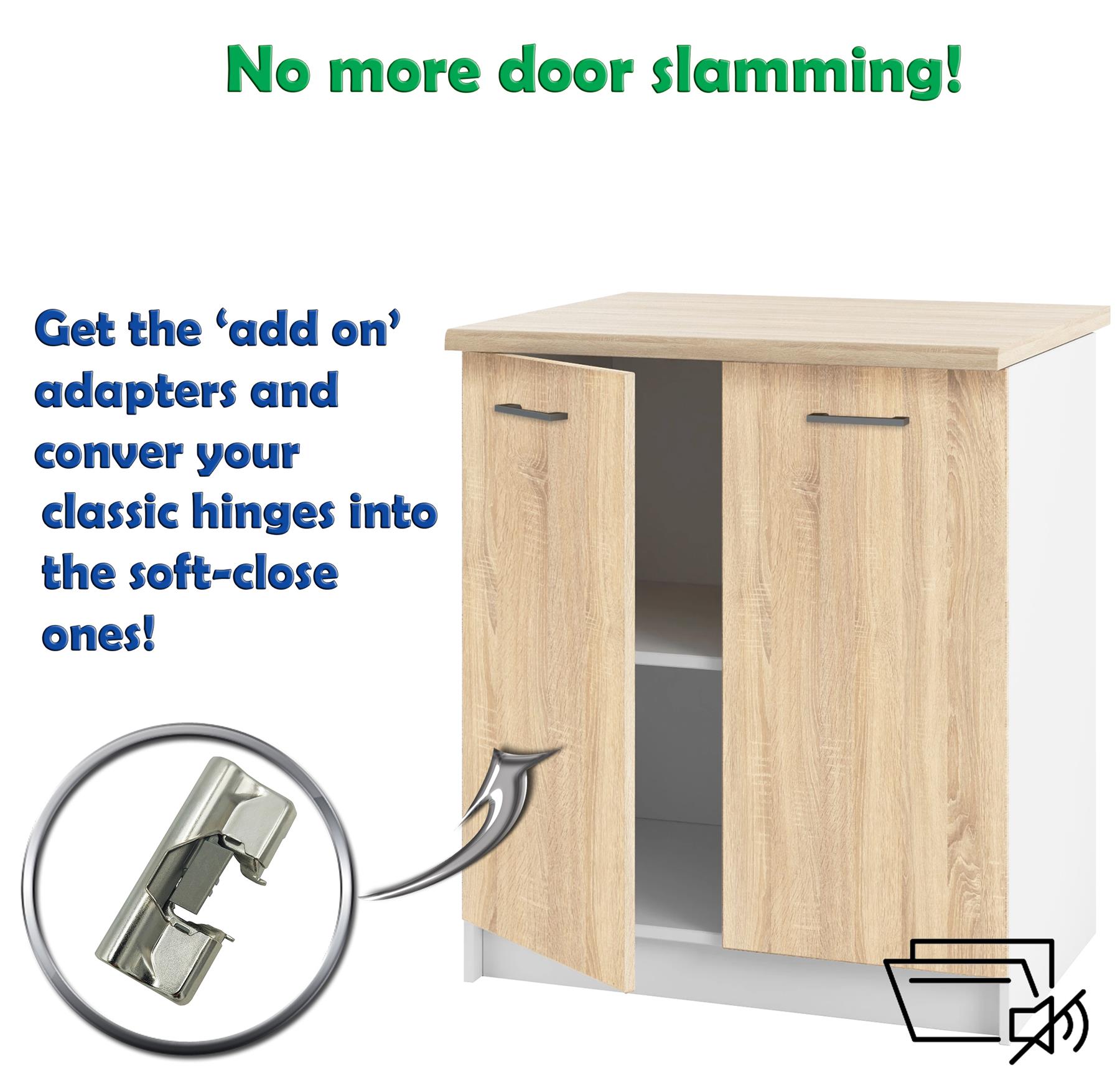 Hafele Soft Close Hinge Adaptor for 100° Hinge Click On High Quality Durable - Picture 9 of 34