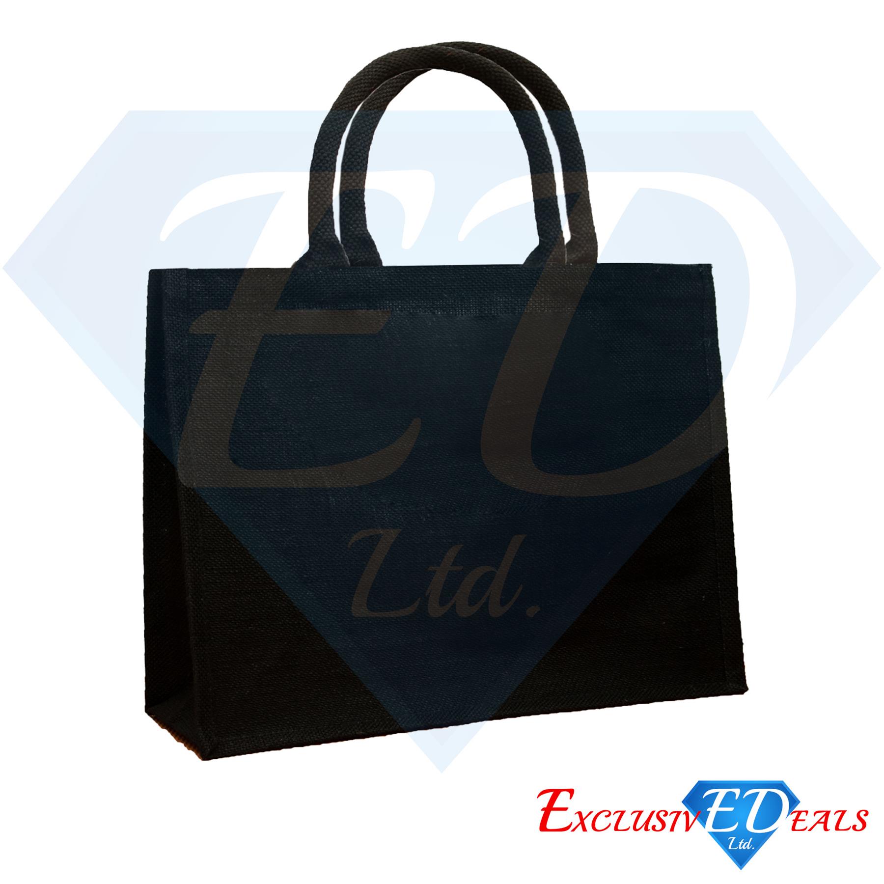 Bolso de Compras Grande de Arpillera de Yute Eco-Reutilizable Bolso de Regalo Bolso de Almuerzo - Imagen 26 de 28