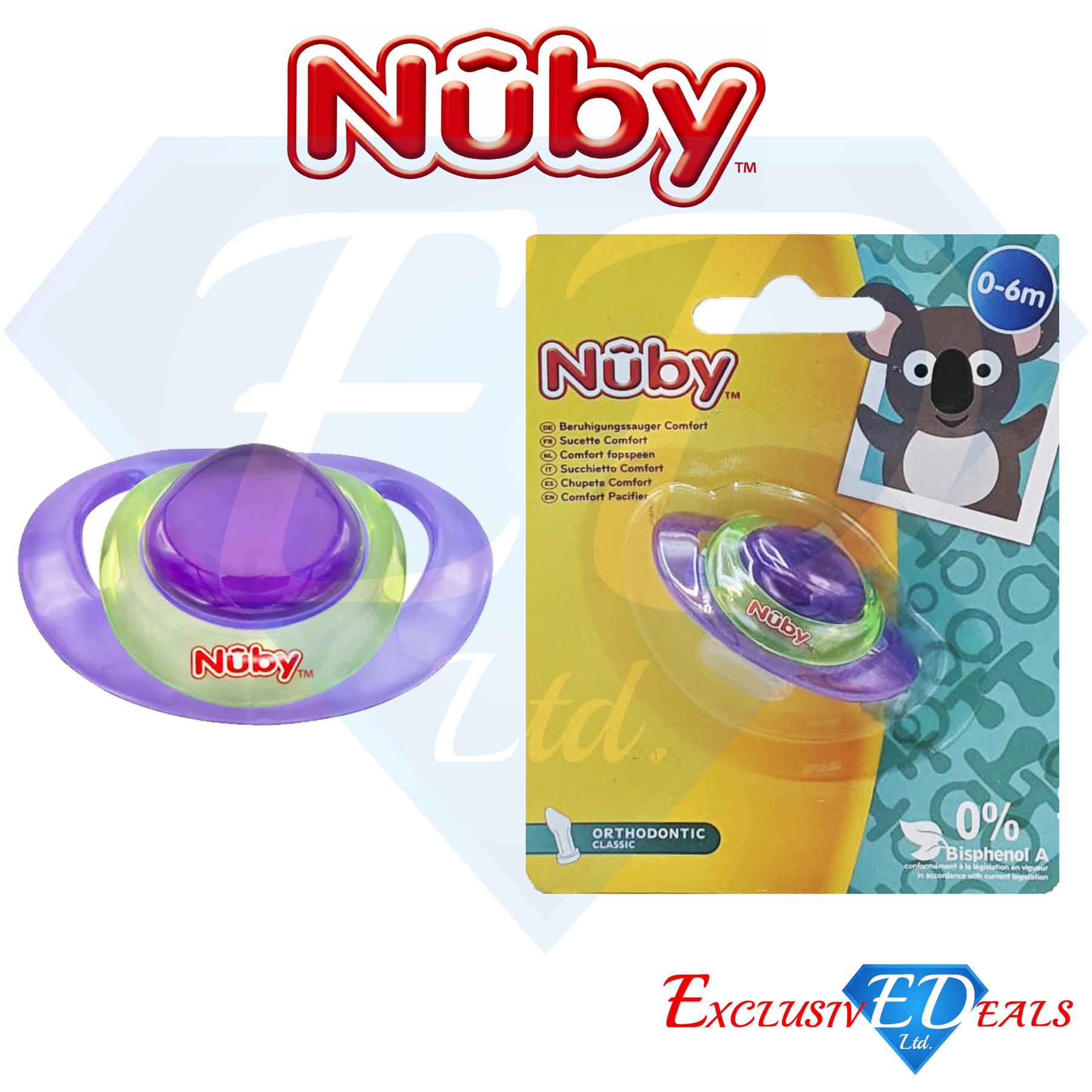 Nuby Soothers Orthodontic / Massaging Pacifiers 0-36Months Comfort Dummy - Picture 9 of 45