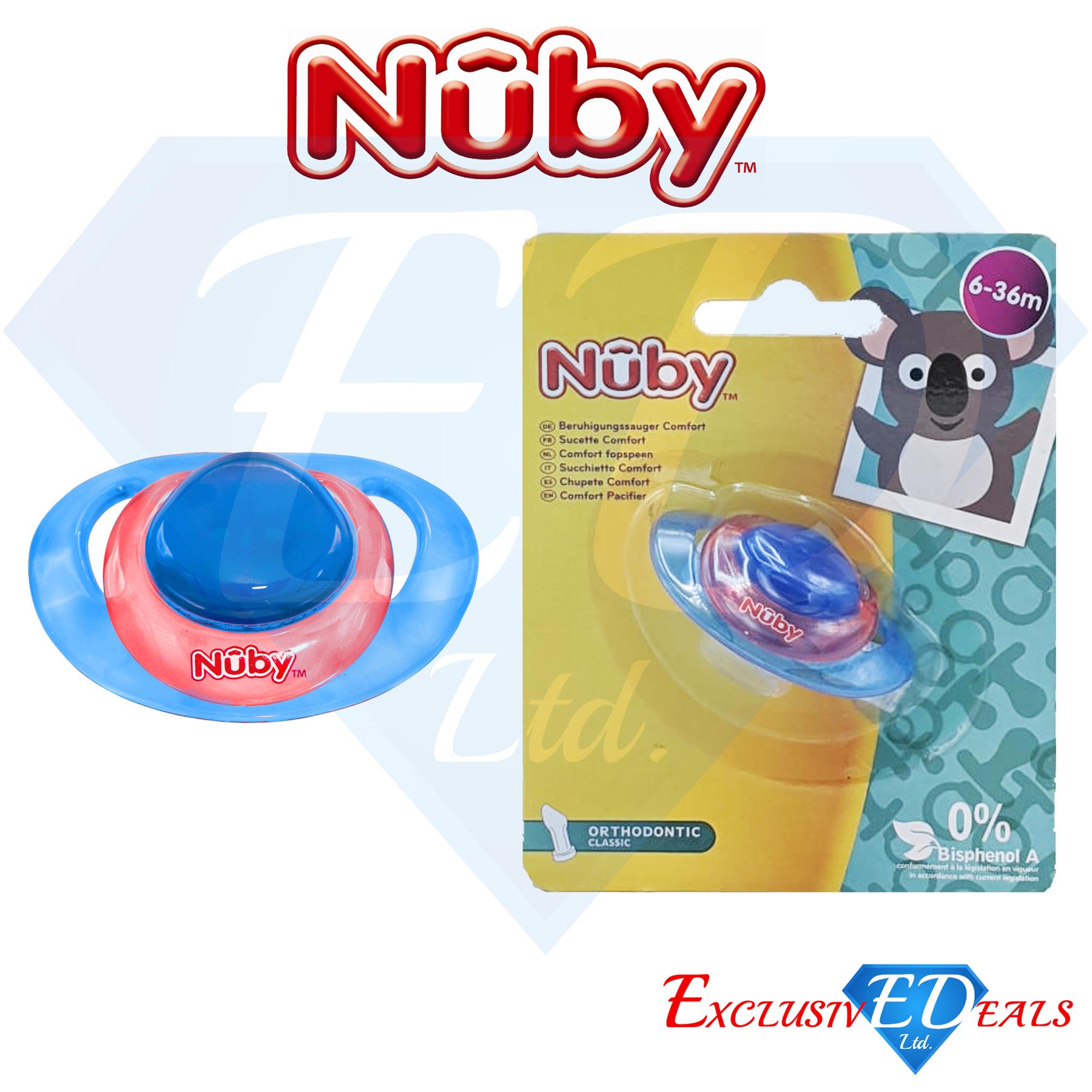 Nuby Soothers Orthodontic / Massaging Pacifiers 0-36Months Comfort Dummy - Picture 30 of 45